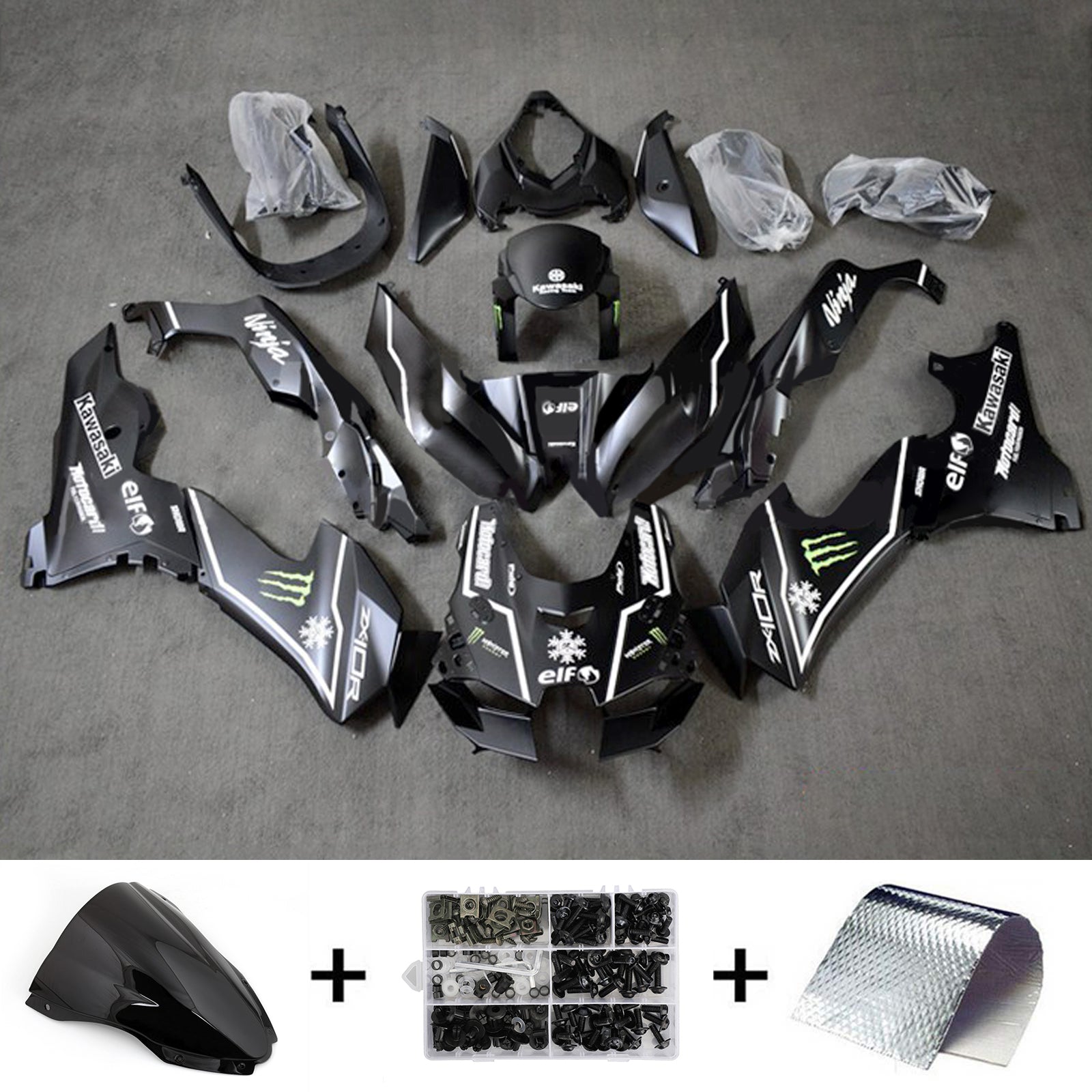 2021-2024 Kawasaki ZX-10R ZX-10RR Injection Fairing Kit Bodywork ABS