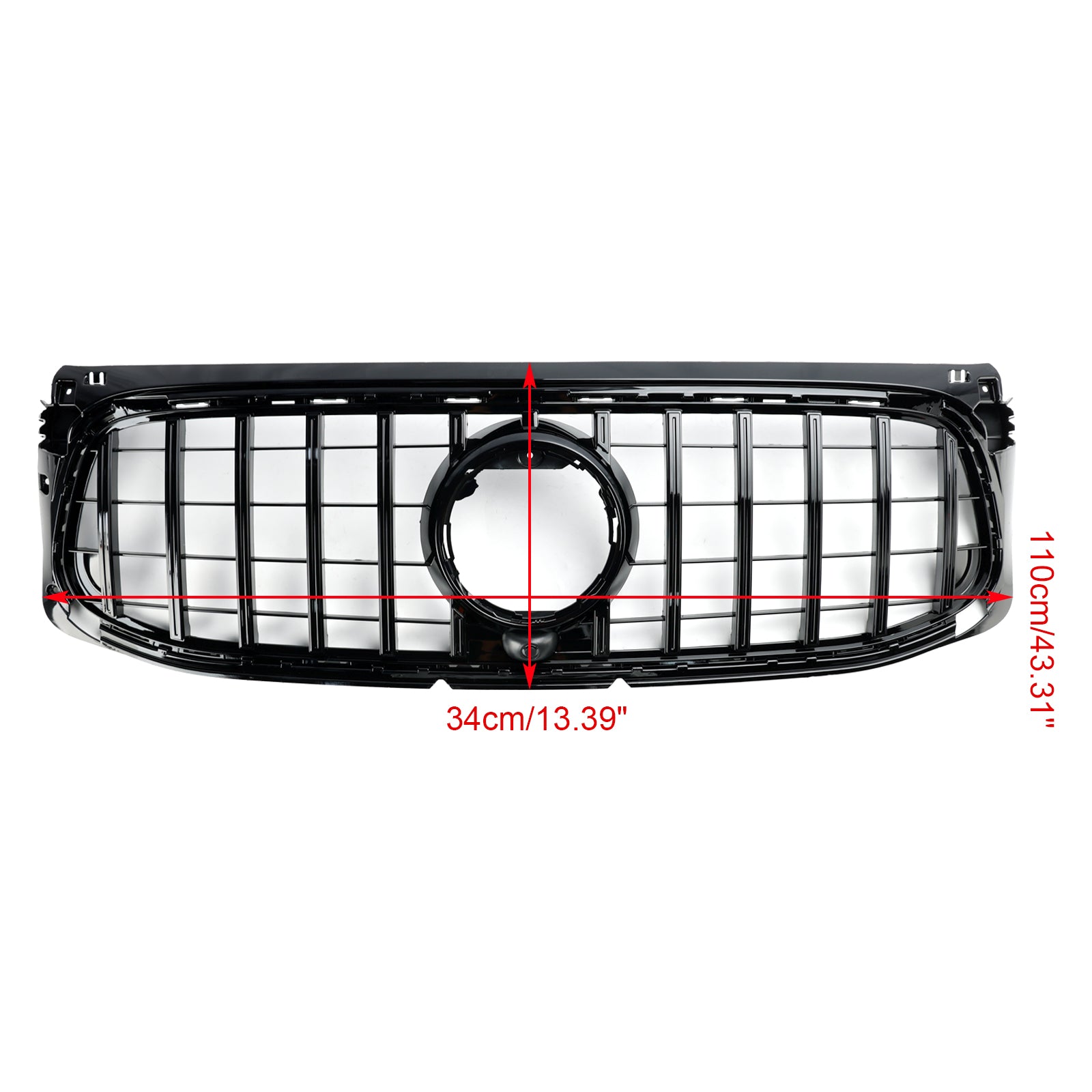Grille de pare-chocs avant noire brillante Mercedes Benz GLB X247 AMG-Line 2020-2023