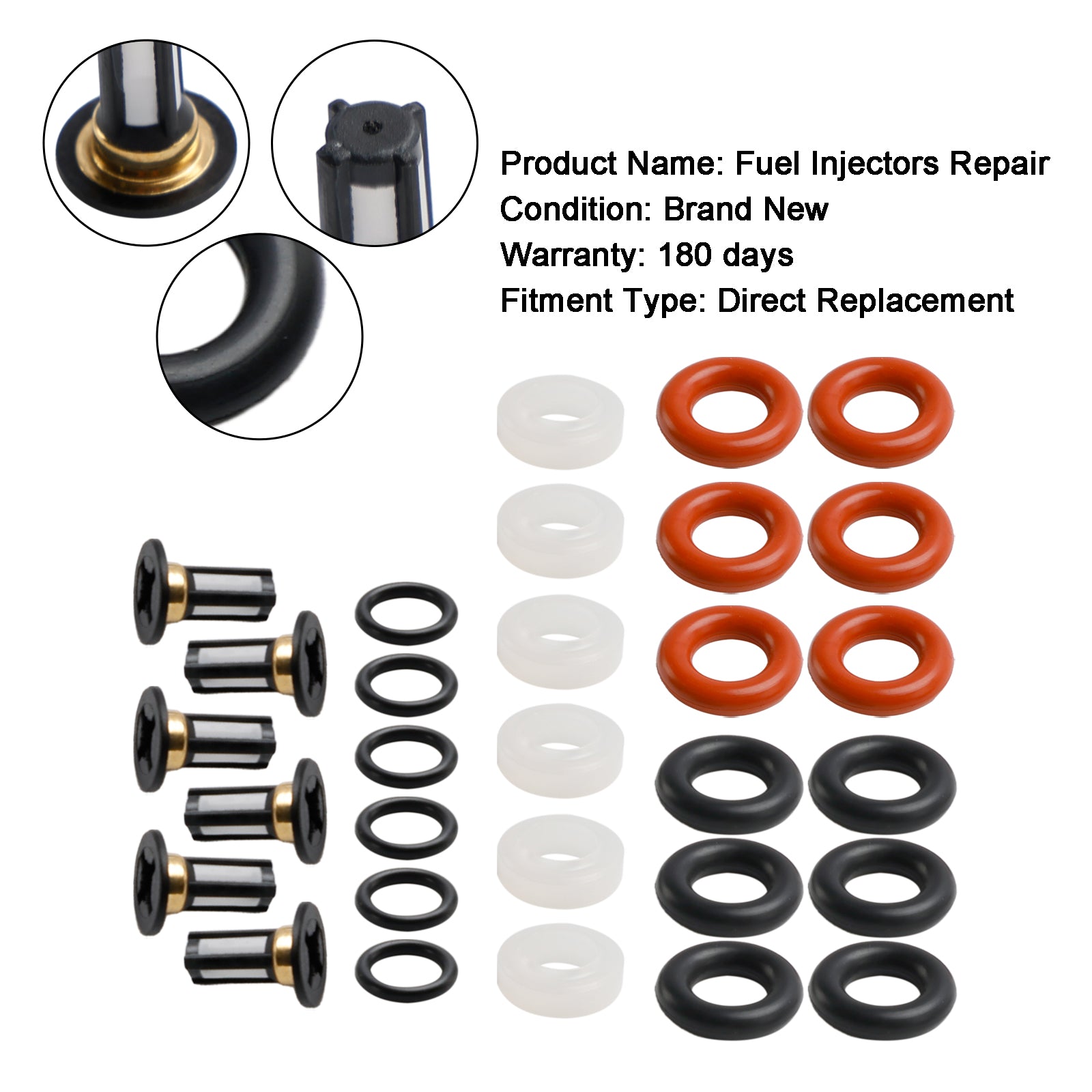 Fuel Injector Repair Kit Fit Honda Accord Odyssey Pilot TL MDX Vue 3.0L 3.2L