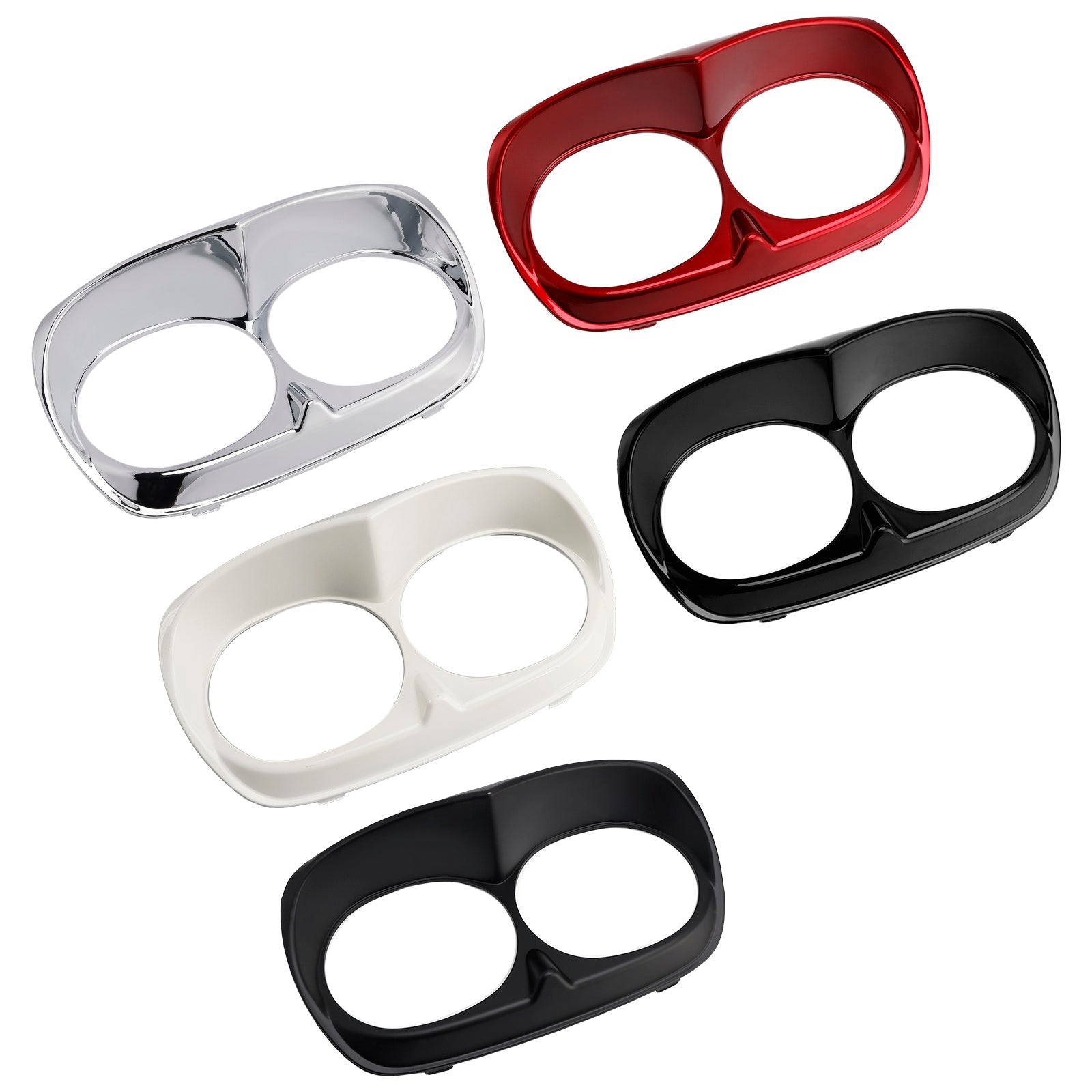 Dual Headlight Trim Bezel Cover Fairing For Road Glide 1998-2013