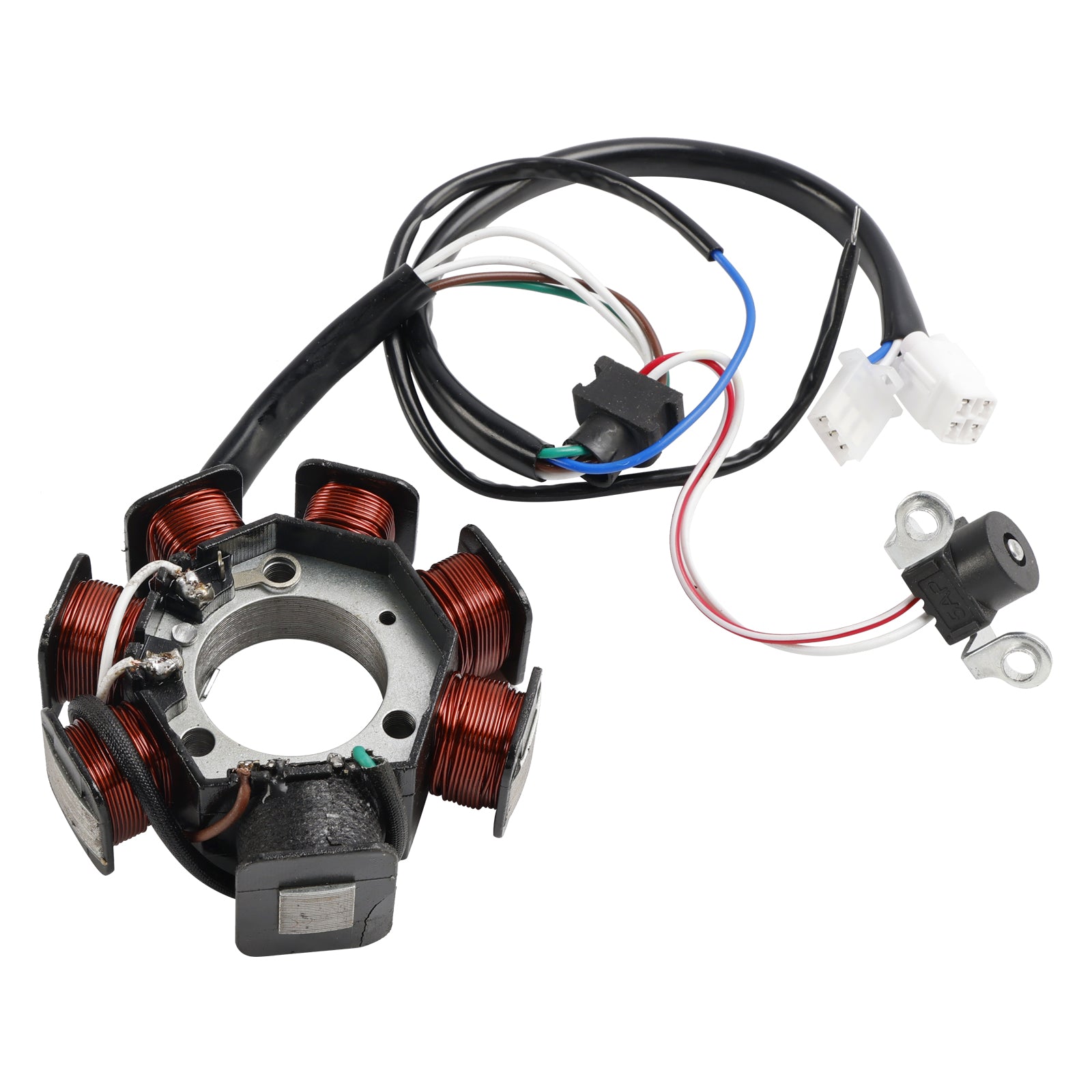 7 STATOR D'ALPORTATION DE COLL POUR YAMAHA YBR125 YBR125E YBR125G 2016-2024 YB125 13-22