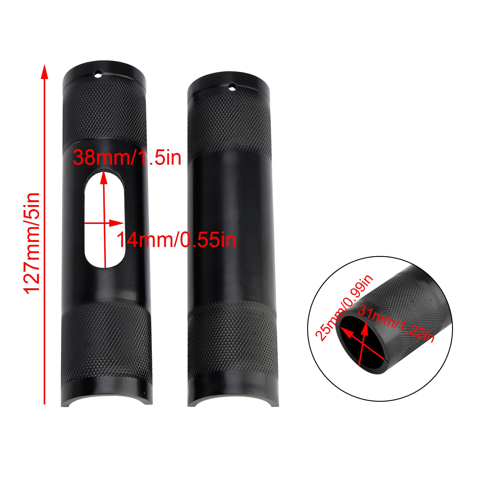 1-1.25" Diameter Rising Handlebar Adapter Black For Dyna Road Glide Road Kingw