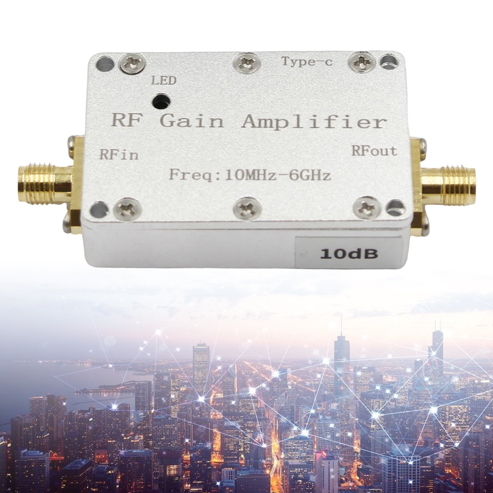 10M-6GHz RF Amplifier 10dB 20dB 30dB 40dB High Gain Driver Receiving Amplifier