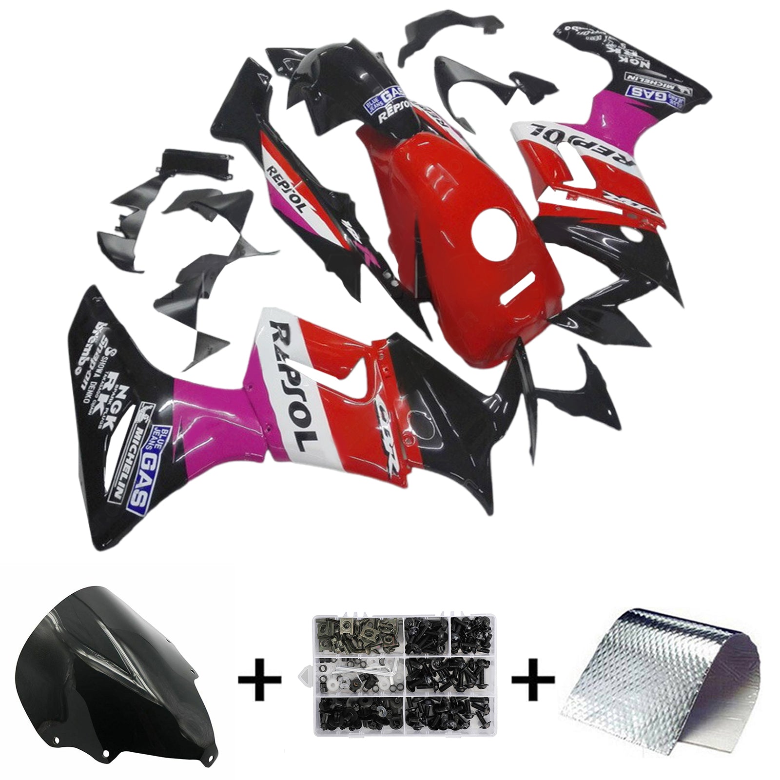 Kit de carénage d'injection Honda CBR125R 2002-2006, carrosserie en plastique ABS