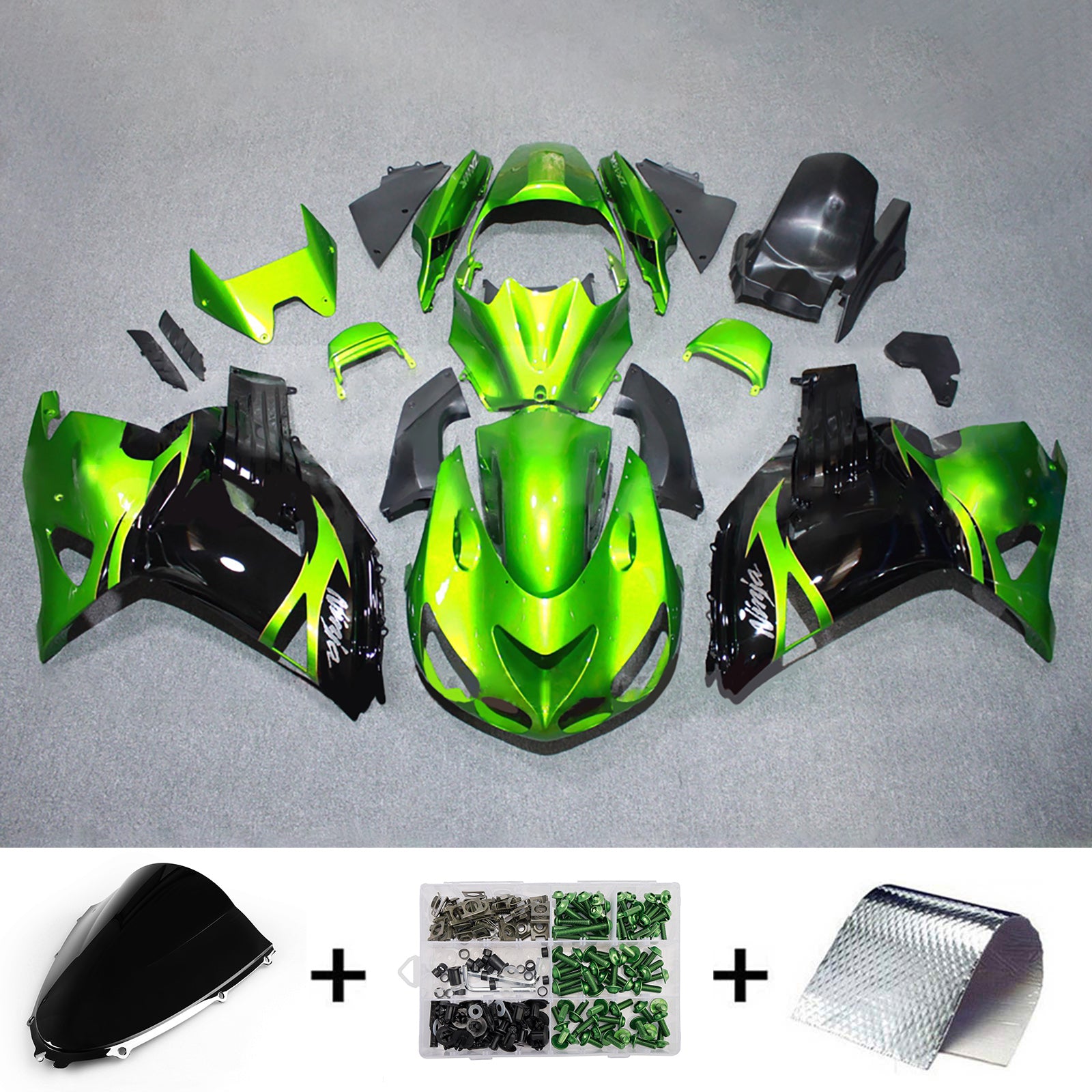 Injection Fairing Kit Bodywork fit For Kawasaki ZX14R ZZR1400 2012-2025