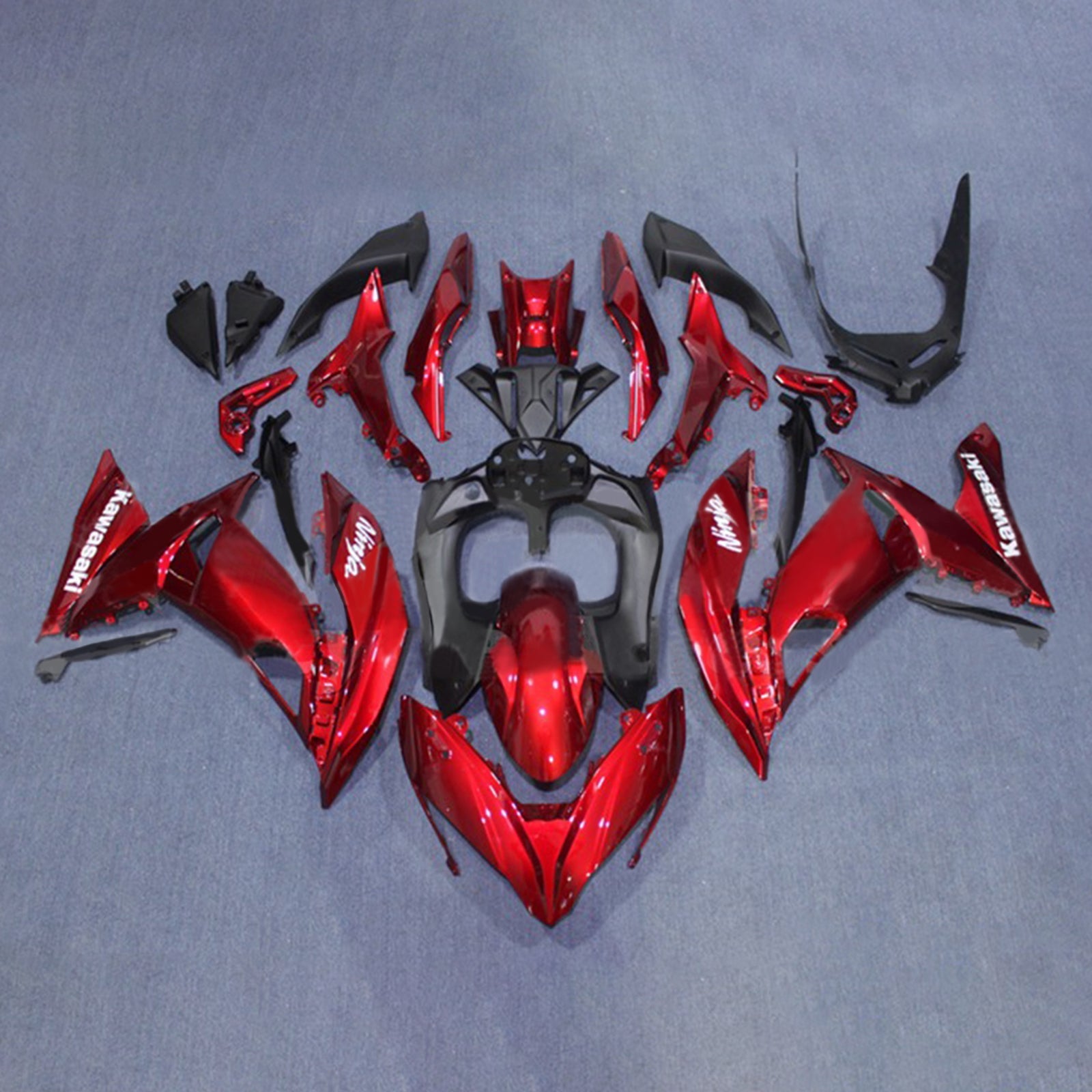 2017-2019 Kawasaki ER6F/Ninja650R Injeksjon Fairing Kit Bodywork Plastic ABS#112