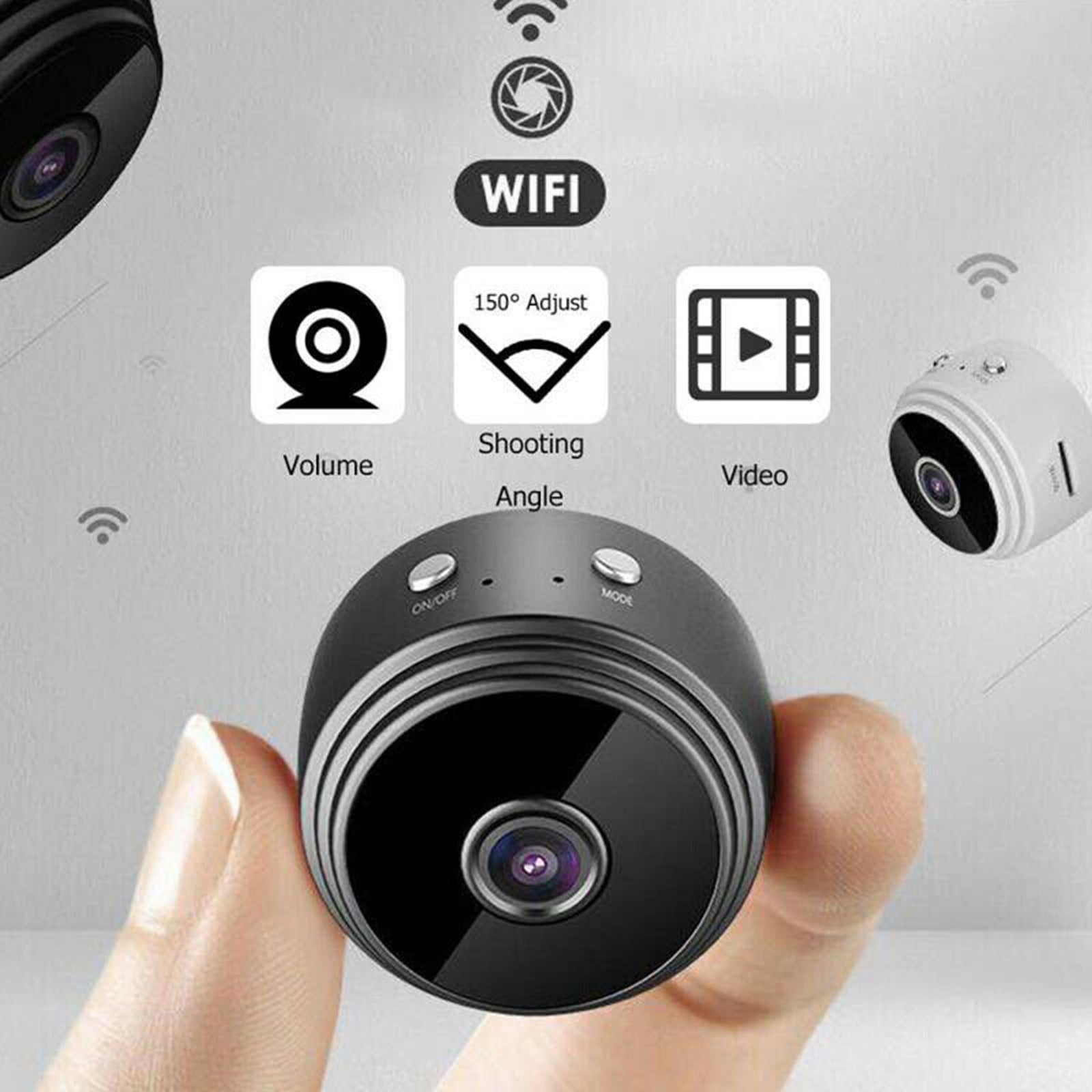 Mini caméra sans fil Wifi IP sécurité à domicile DVR Vision nocturne HD 1080P