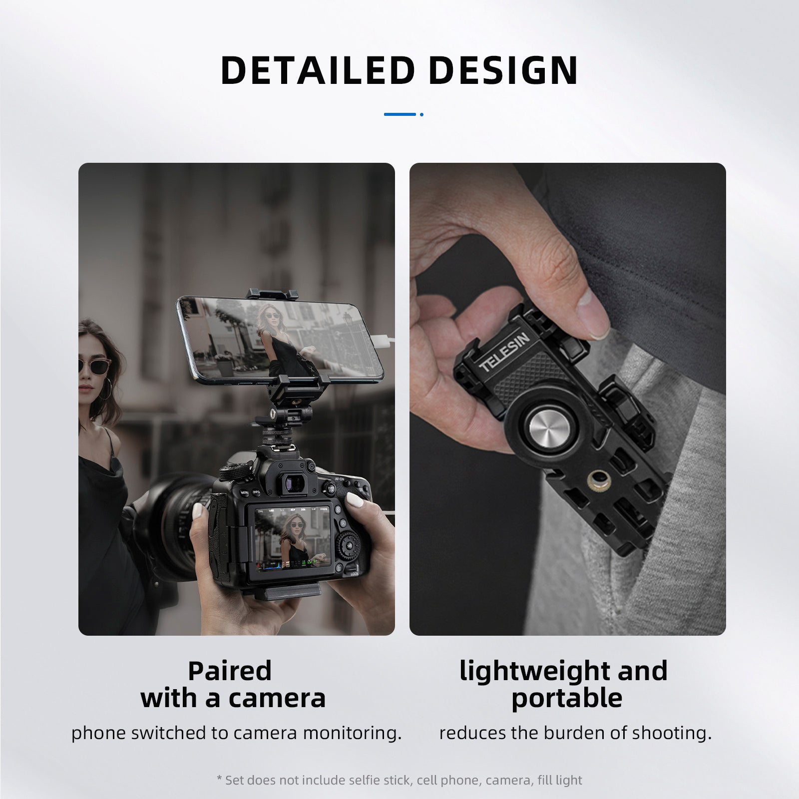 Telefoonhouder 360 graden draaibaar uitbreidbaar invullicht Desktopstandaard voor mobiele telefoon