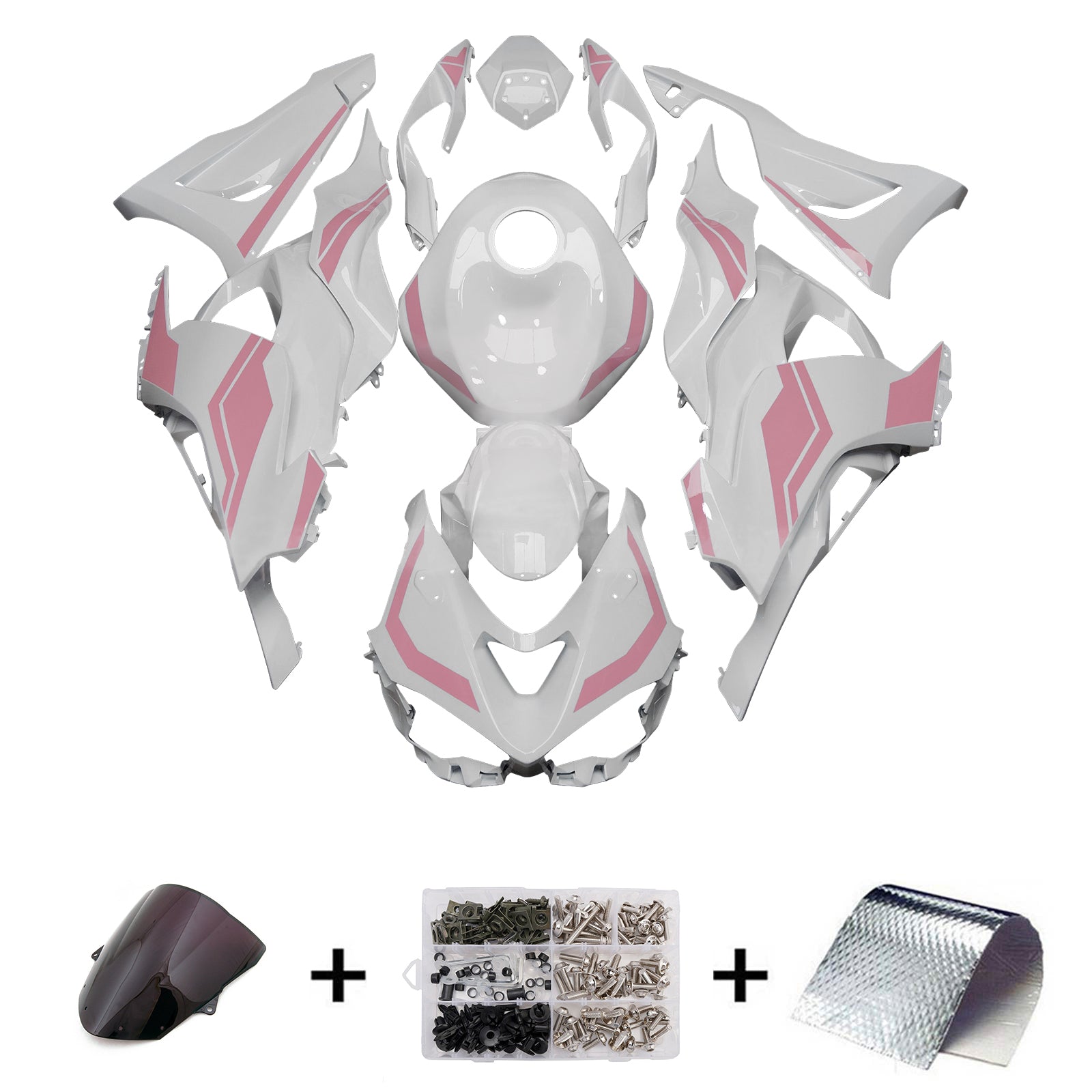 Injectiekuipset carrosserie kunststof ABS geschikt voor Kawasaki ZX-6R 2024-2025