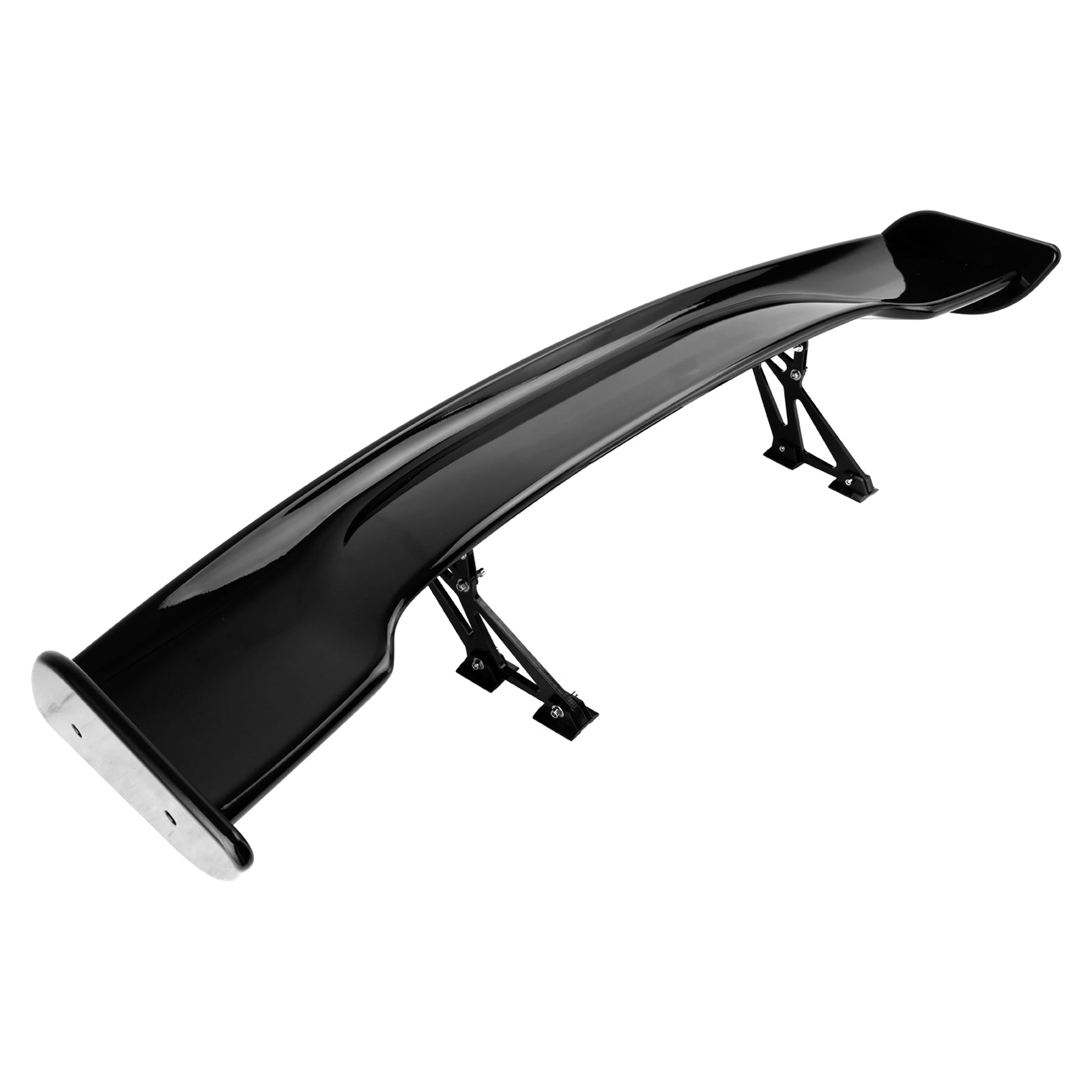 57 "145 cm Universal Racing Estilo GT Down Force Trunk Spoiler Asa Preto Brilhante