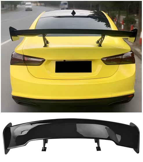 57" 145cm Universal Racing GT Style Down Force Trunk Spoiler Wing Glossy Black