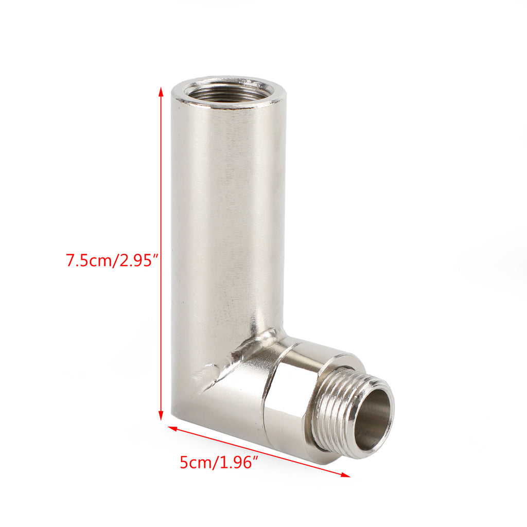 90 Degree Oxygen Sensor Spacer - M18x1.5 Stainless Steel With Mini Catalytic Converter