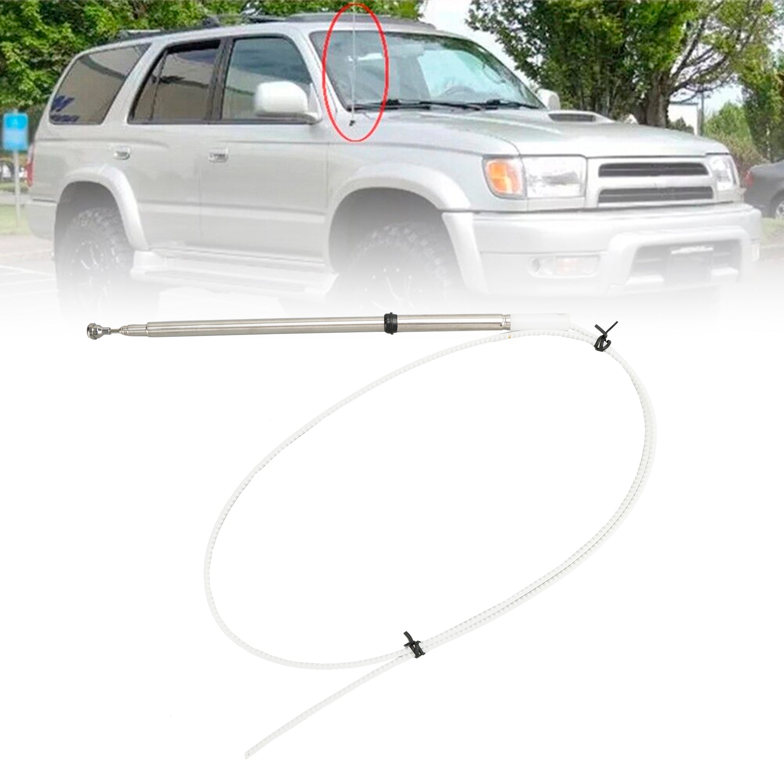 Power Antenna Aerial Mast Replacement Cord 86337-35111 For Toyota 4Runner 1996-2002