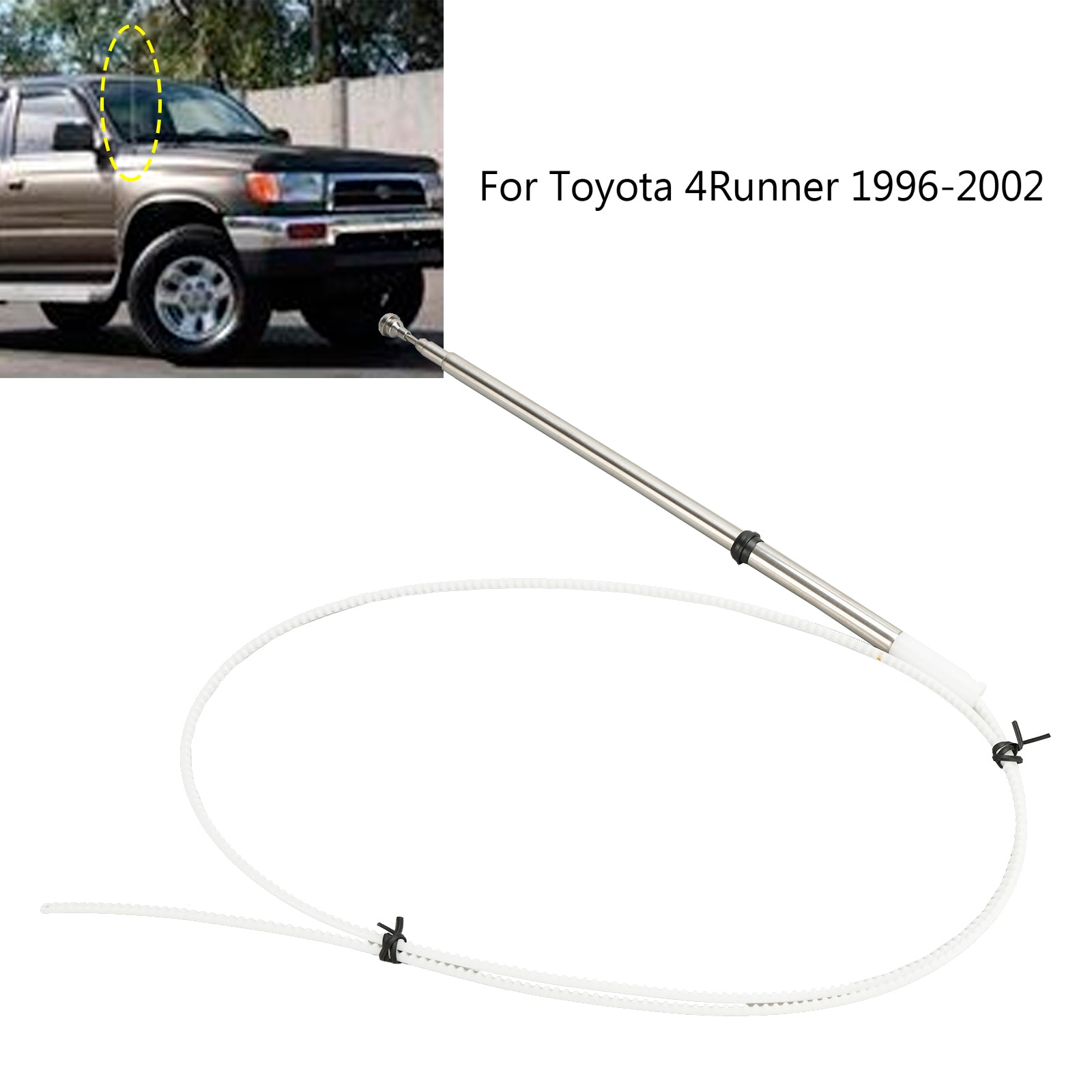 Power Antenna Aerial Mast Replacement Cord 86337-35111 For Toyota 4Runner 1996-2002