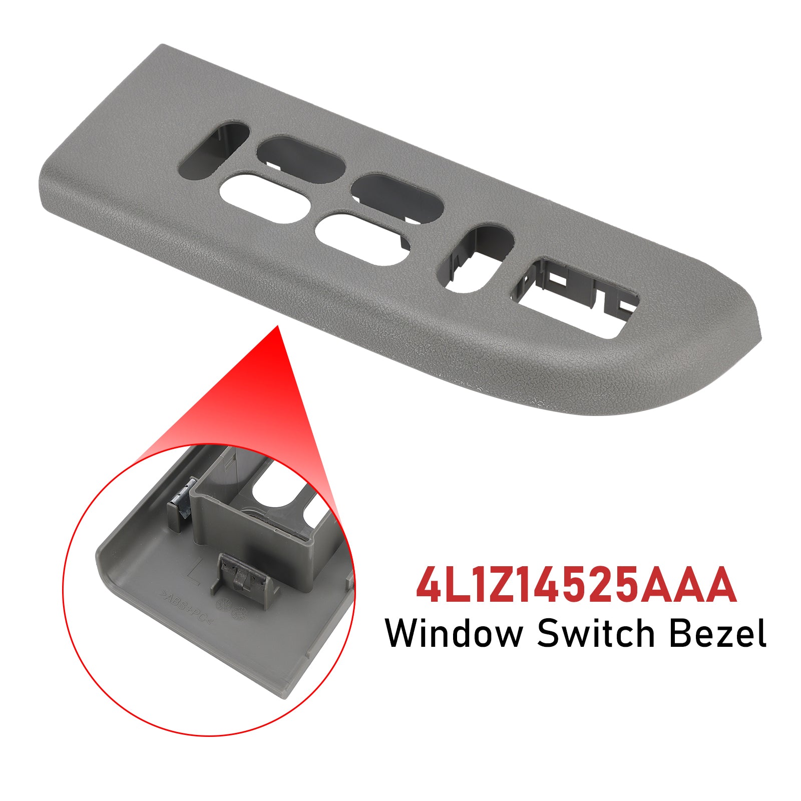 2003-2006 Ford Expedition Window Switch Bezel Driver Side Front 4L1Z14525AAA