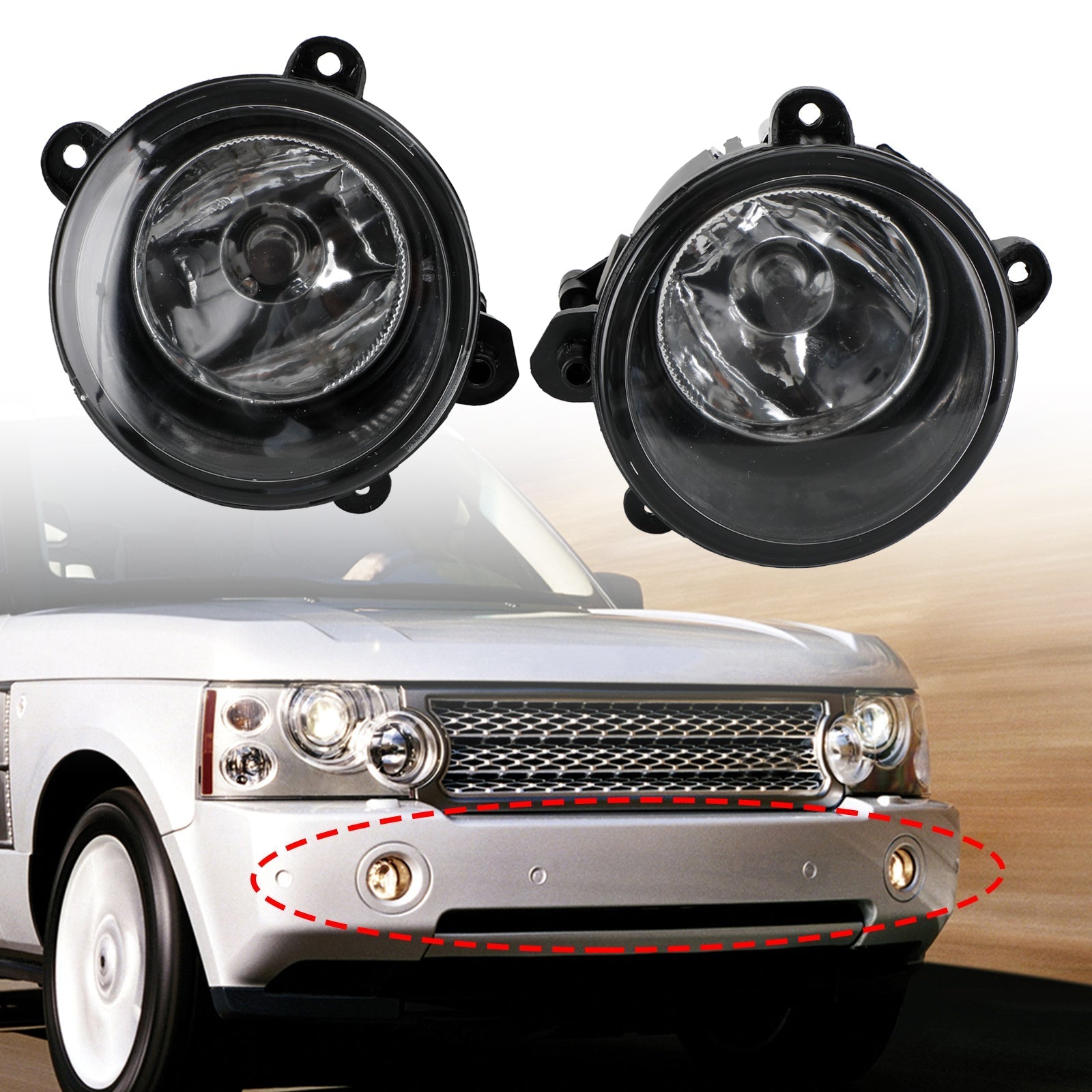 2004-2009 DISCOVERY 3 LR3 Front Fog Light Lamp