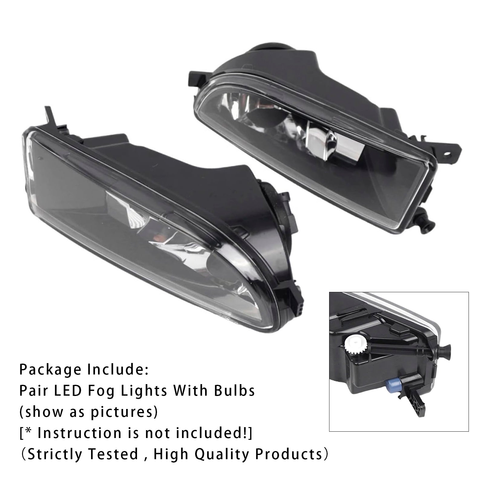 2012-2016 VW Beetle Pair Front Bumper Fog Lights With Bulbs 5C5941700A