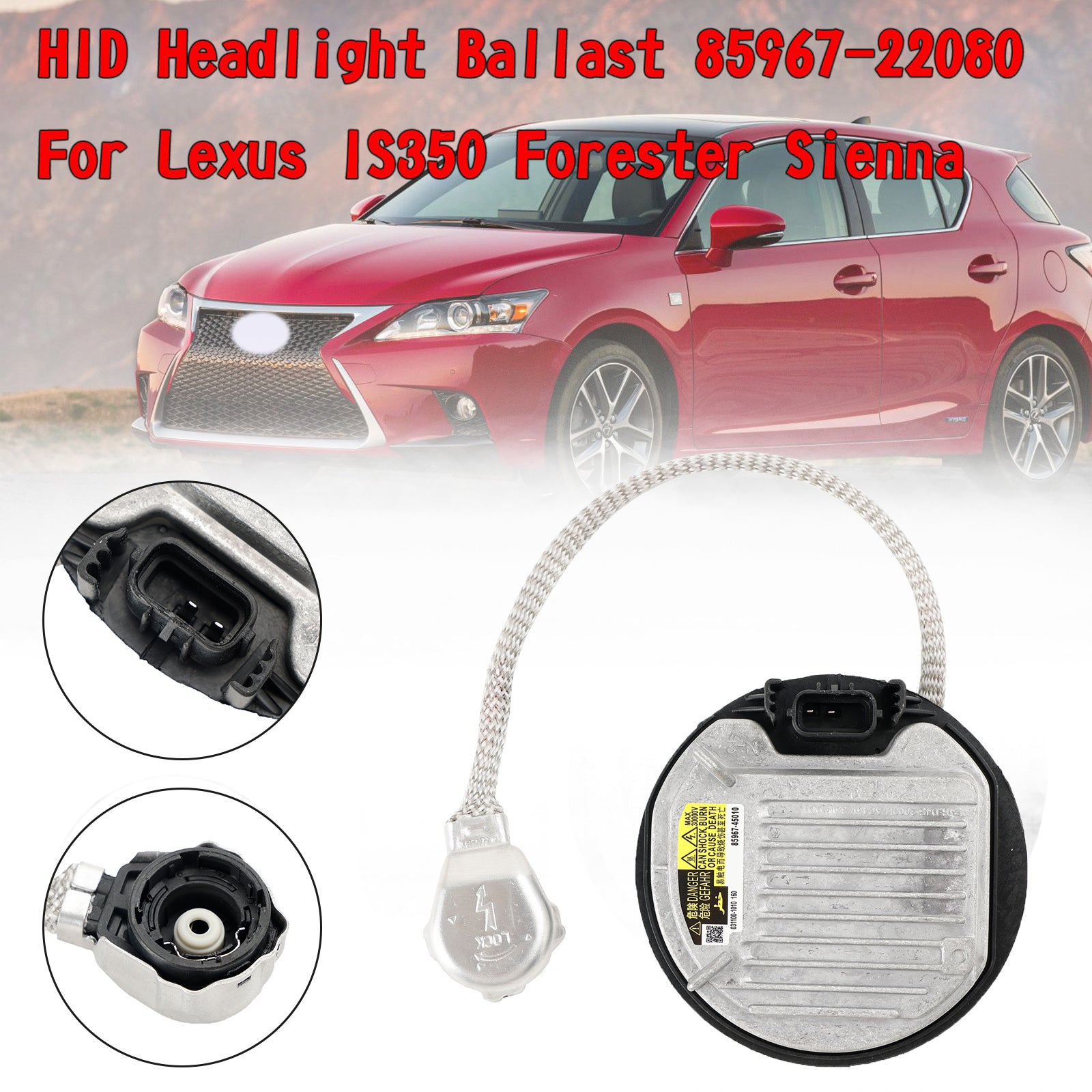 HID Headlight Ballast 85967-22080 For Lexus IS350 Forester Sienna Generic