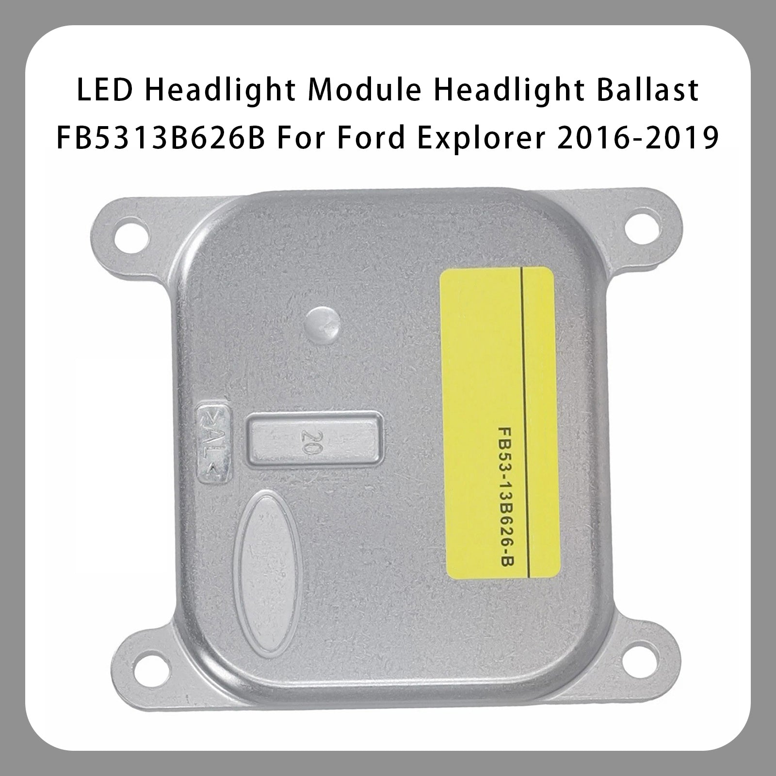 LED Headlight Module Headlight Ballast FB5313B626A For Ford Explorer 2016-2019