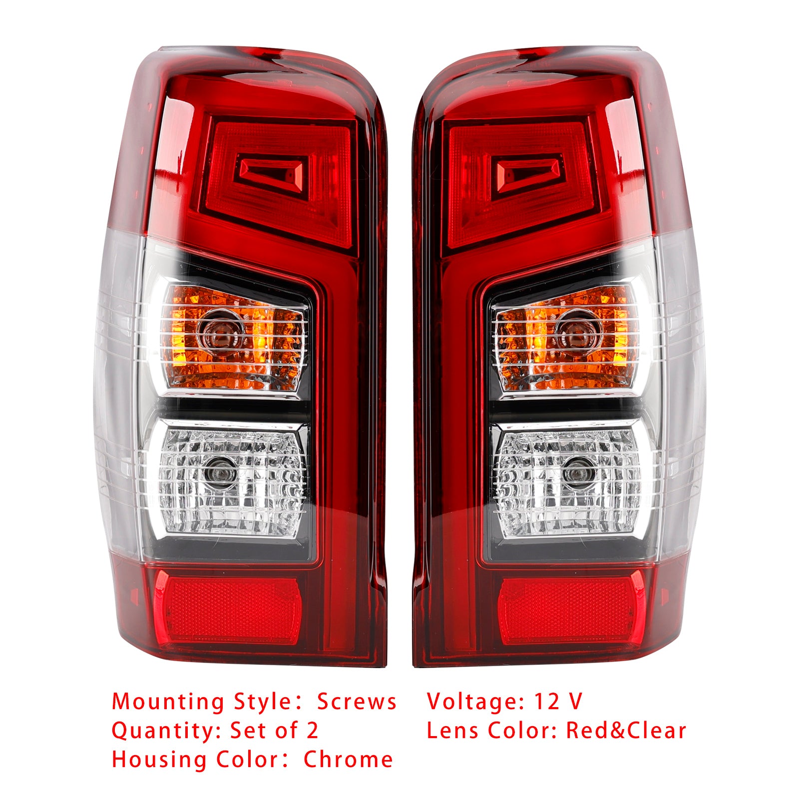 2019-2023 Mitsubishi Triton L200 Pair LED bakstoppbrems baklyslamp