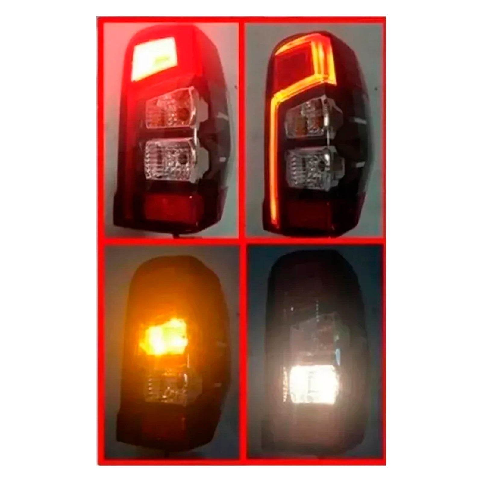 2019-2023 Mitsubishi Triton L200 Pair LED bakstoppbrems baklyslamp