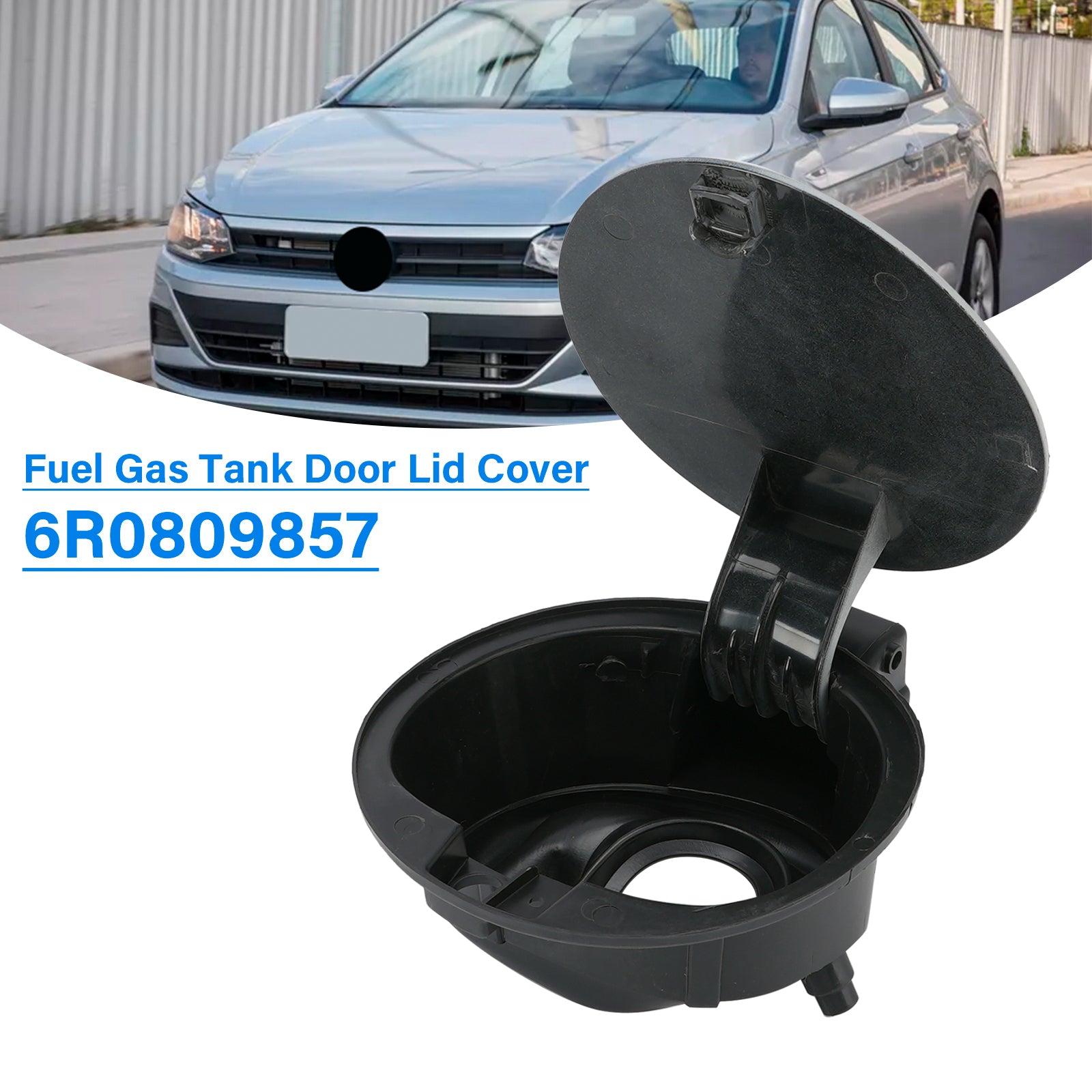 2011-2019 VW Polo Gas Fuel Tank Lid Door Lid Flap Cover Cap 6R0809857