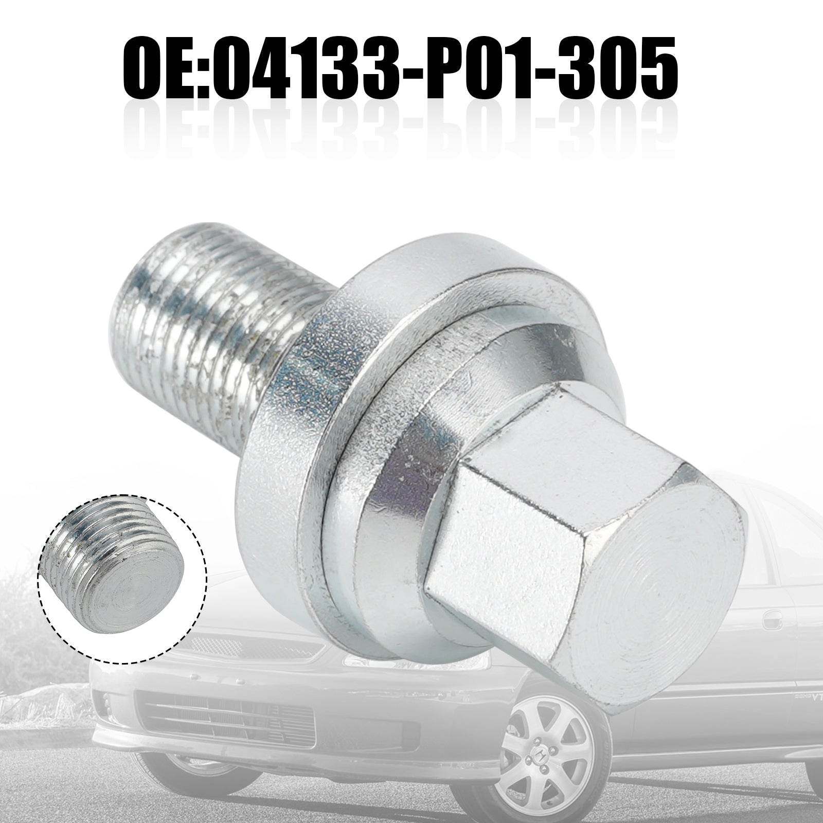 1988-2000 Honda Civic (exclui o modelo SI) 04133-P01-305 Polia de manivela Bolt D16Z6 D16 D15 D16Y8 DRESA