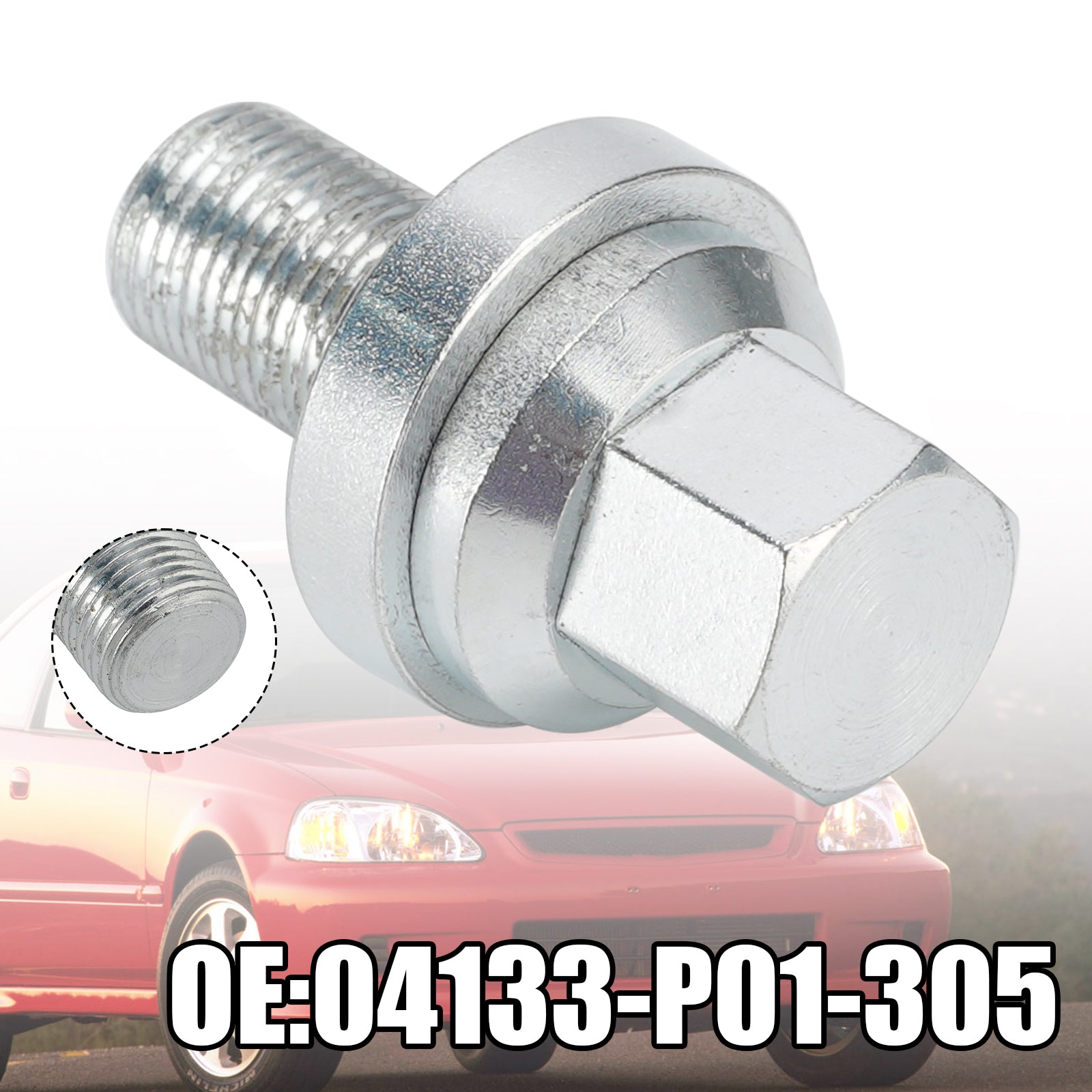 1988-1991 Honda CRX 04133-P01-305 Crank Pulley Bolt D16Z6 D16 D15 D16Y8 D Series