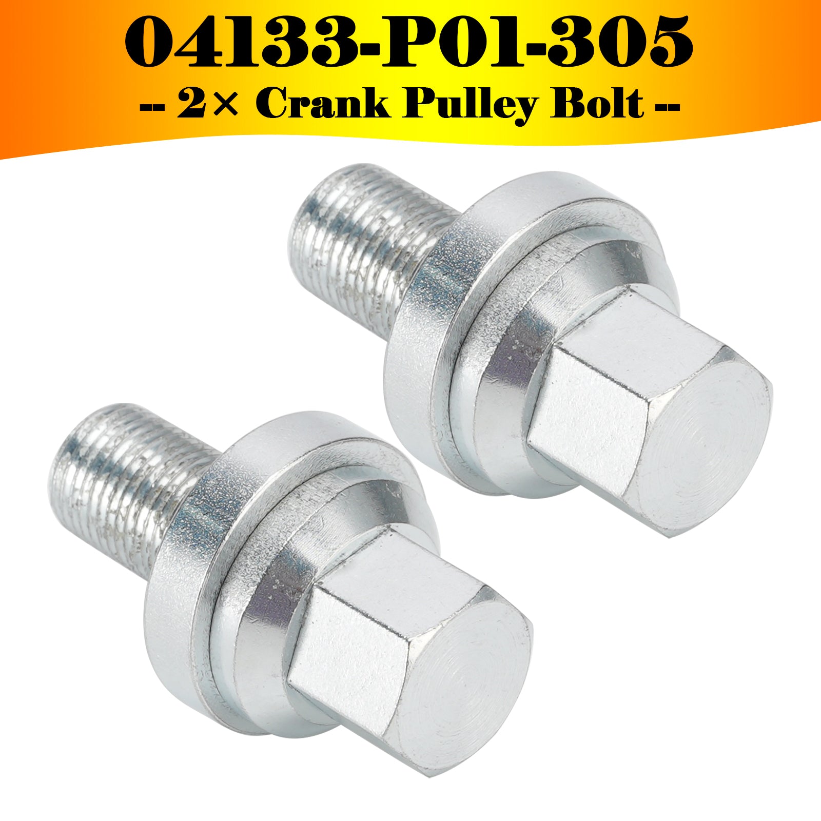 2× Crank Pulley Bolt D16Z6 D16 D15 D16Y8 D Series for Honda Civic 04133-P01-305