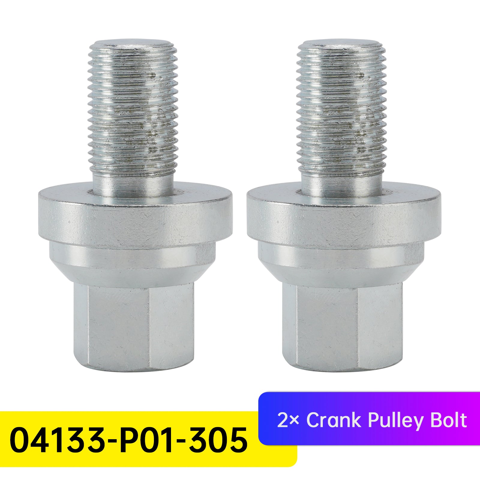 2× Crank Pulley Bolt D16Z6 D16 D15 D16Y8 D Series for Honda Civic 04133-P01-305