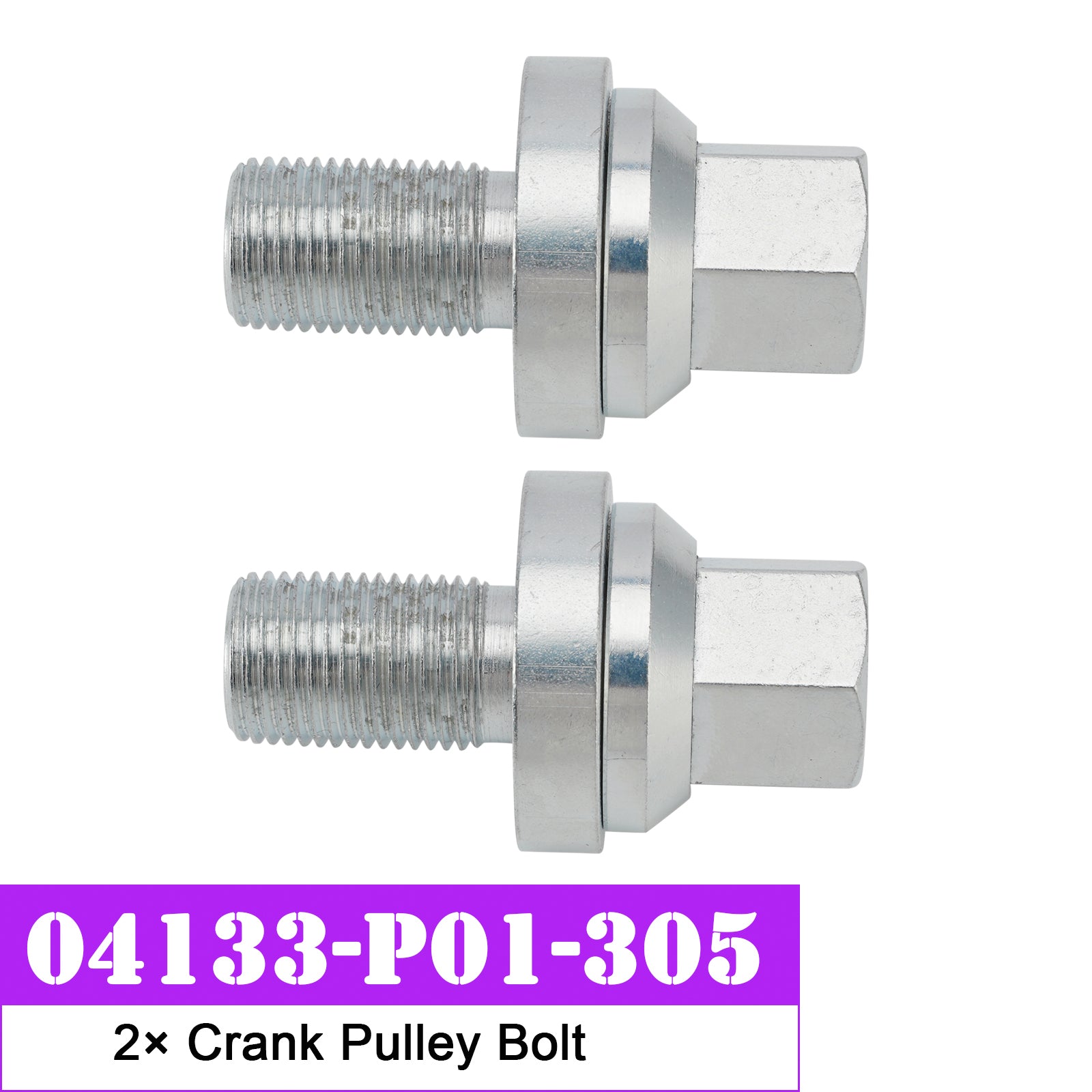 2× Crank Pulley Bolt D16Z6 D16 D15 D16Y8 D Series for Honda Civic 04133-P01-305
