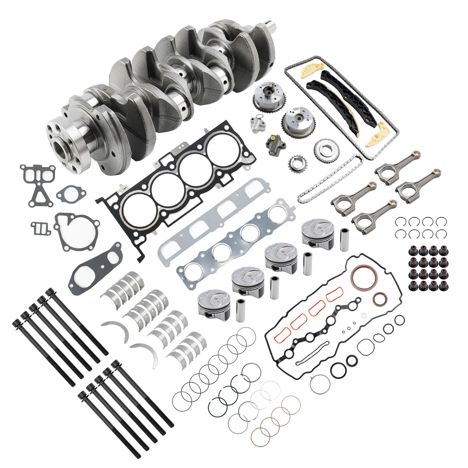 2015–2019 Kia KX3 (KC) G4KH 2.0T Engine Rebuild Kit w/ Crankshaft Con Rods Timing Kit