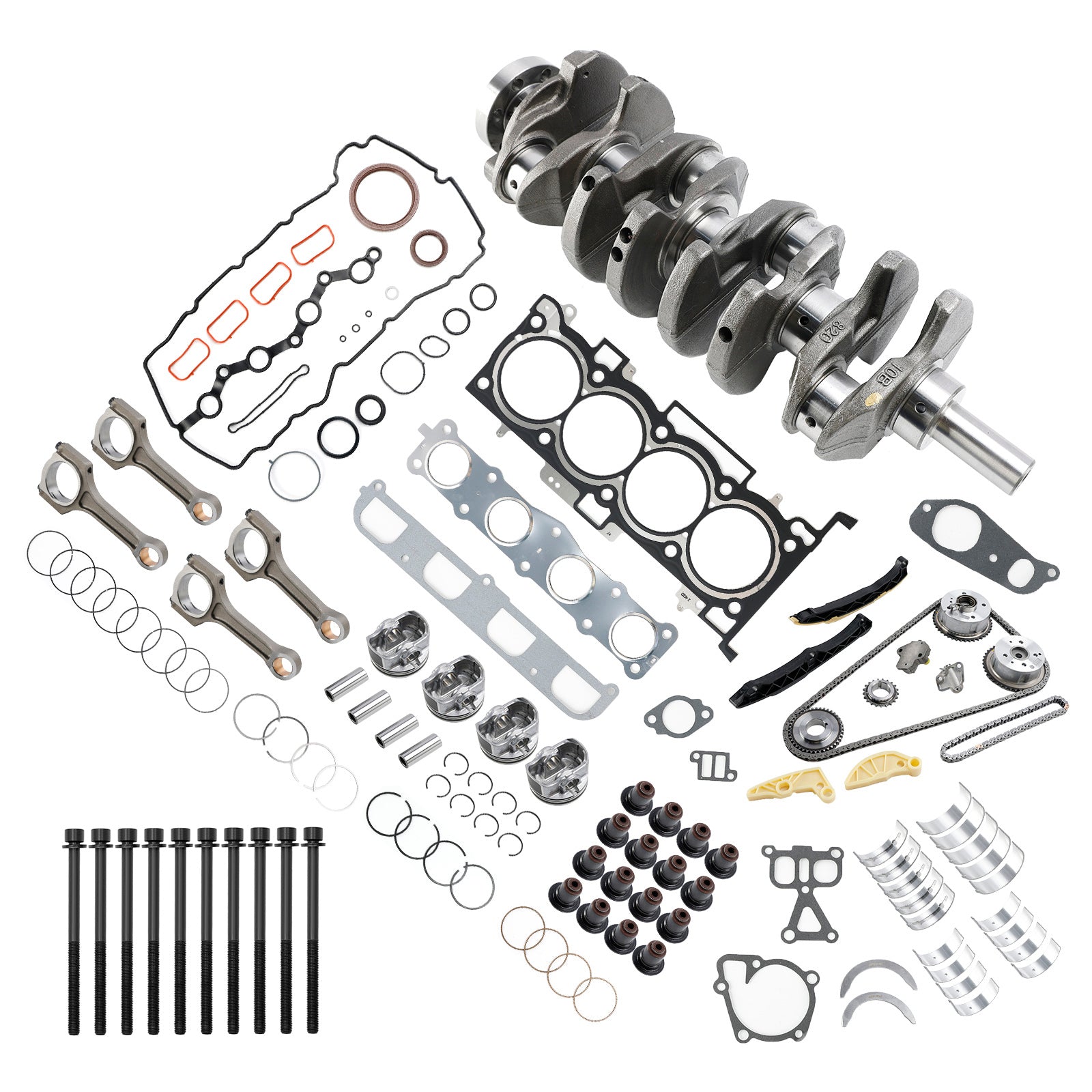 2015–2019 Kia KX3 (KC) G4KH 2.0T Engine Rebuild Kit w/ Crankshaft Con Rods Timing Kit