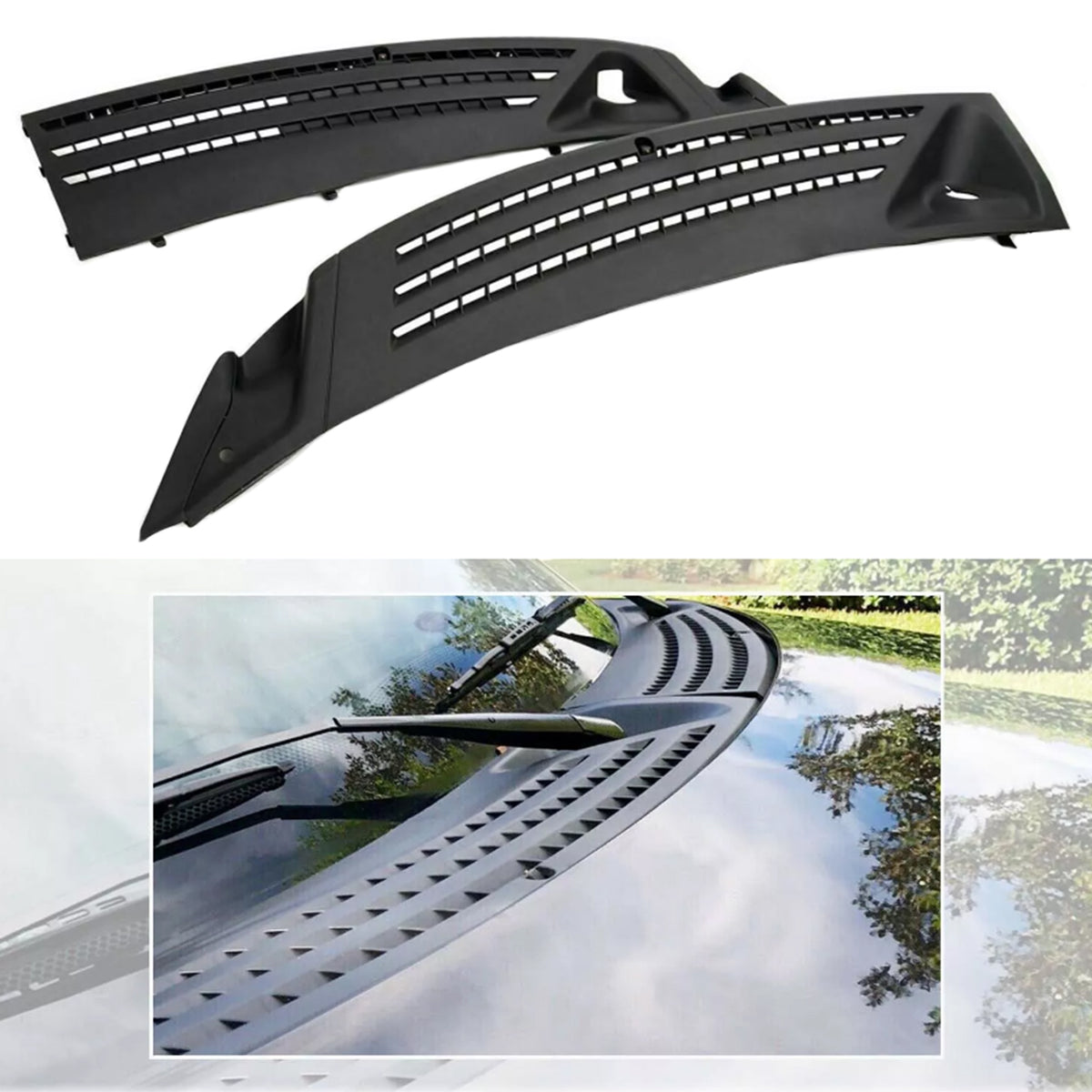 2004-2008 Ford F-150 Windshield Wiper Window Cowl Panel Grille RH & LH 4L3Z-15022A69-AA