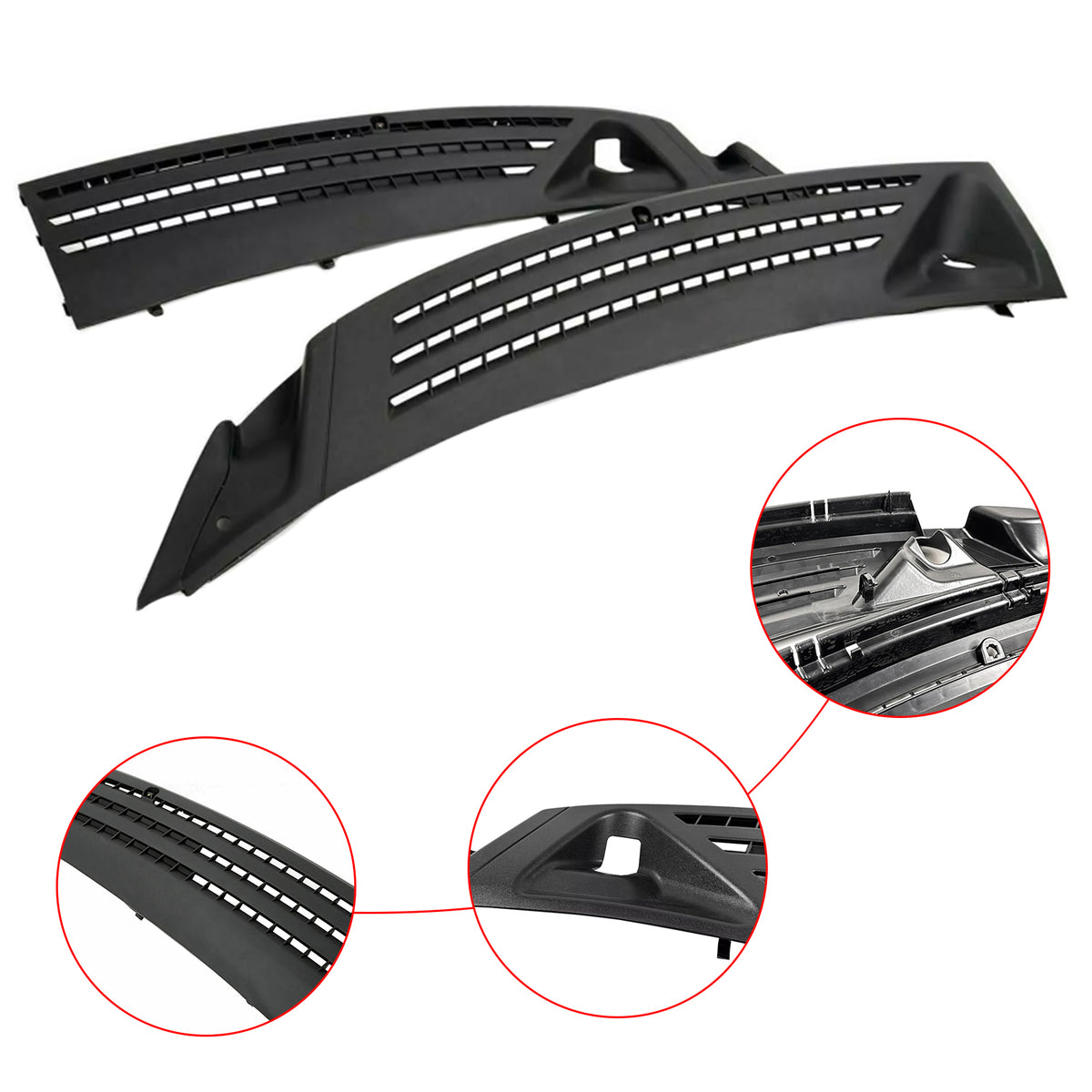 2004-2008 Ford F-150 Windshield Wiper Window Cowl Panel Grille RH & LH 4L3Z-15022A69-AA