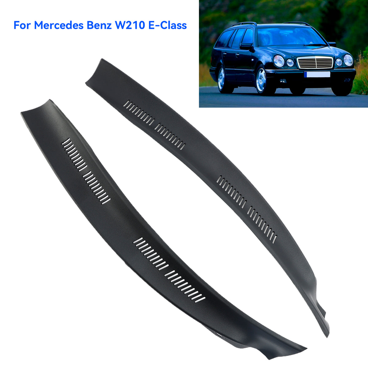 1997 Mercedes Benz W210 E-Class E420 Windshield Wiper Window Cowl Panel Grille RH & LH