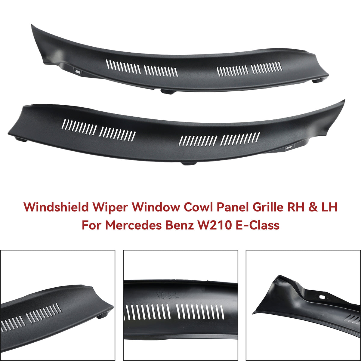 1997 Mercedes Benz W210 E-Class E420 Windshield Wiper Window Cowl Panel Grille RH & LH