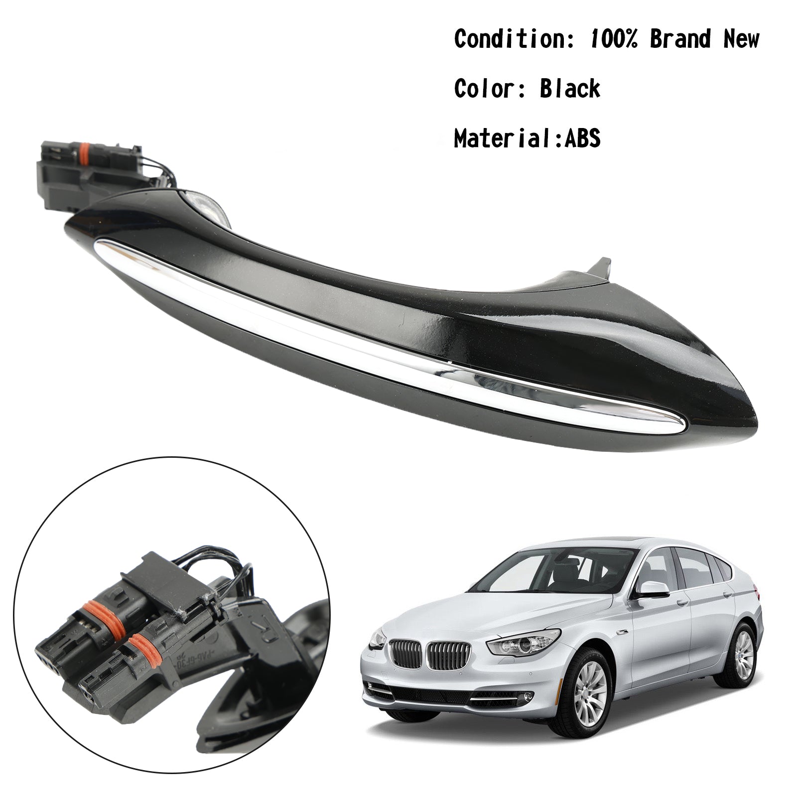 Exterior Rear Left+Right Door Handle 51217231932/33 For BMW F10 F01 F02 F06 F11 Generic