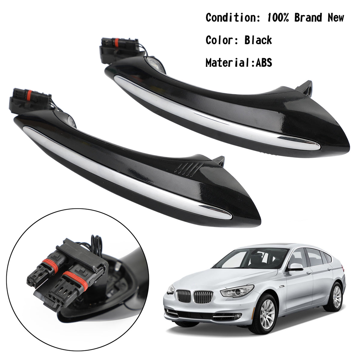 2007-2012 BMW 7' F01 ? Exterior Rear Left+Right Door Handle 51217231932/33 Generic