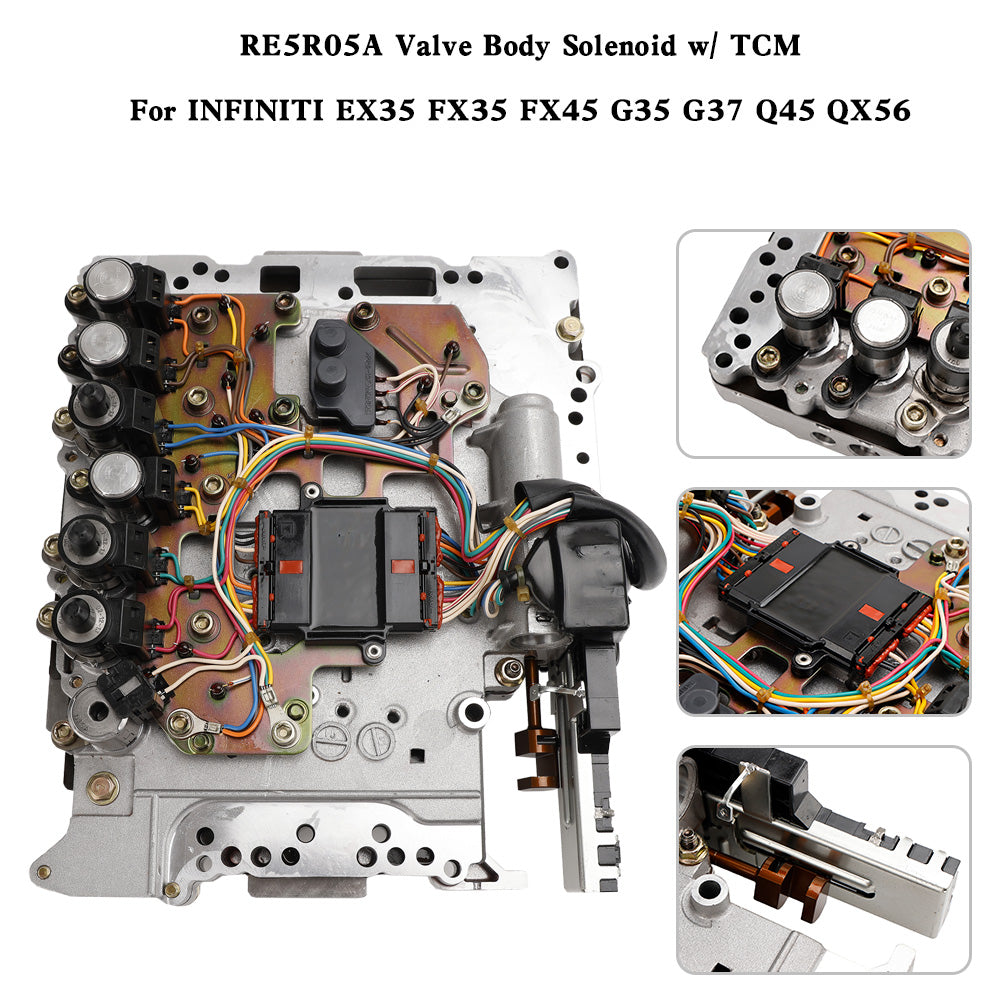 Solénoïde de corps de Valve RE5R05A avec TCM, pour INFINITI EX35 FX35 FX45 G35 G37 Q45 QX56