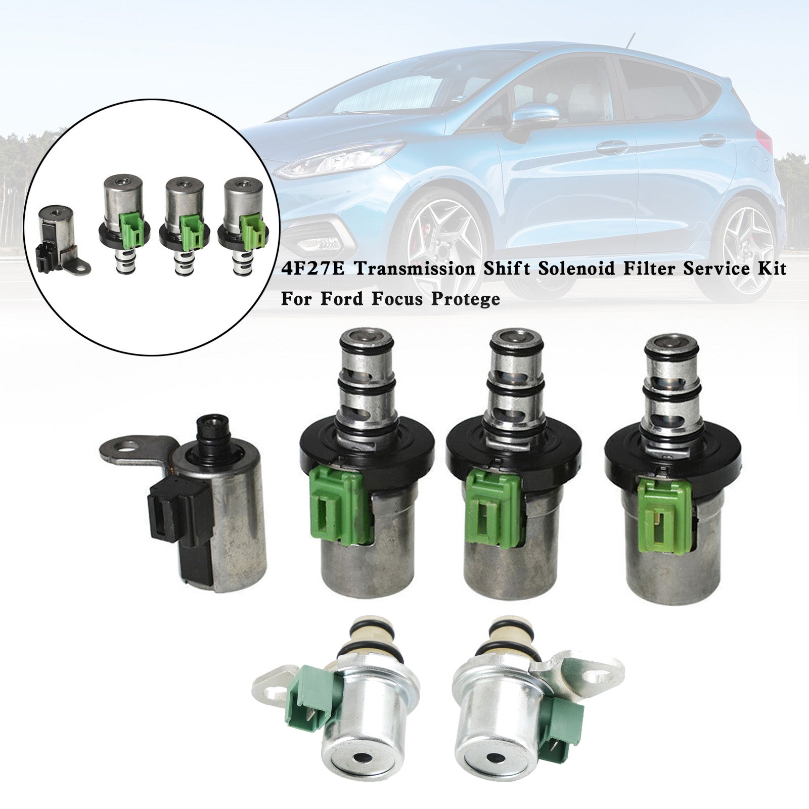 6PCS 4F27E Transmissie Solenoid Shift 2 PWM 3 EPC 1 Voor Ford Focus Fiesta