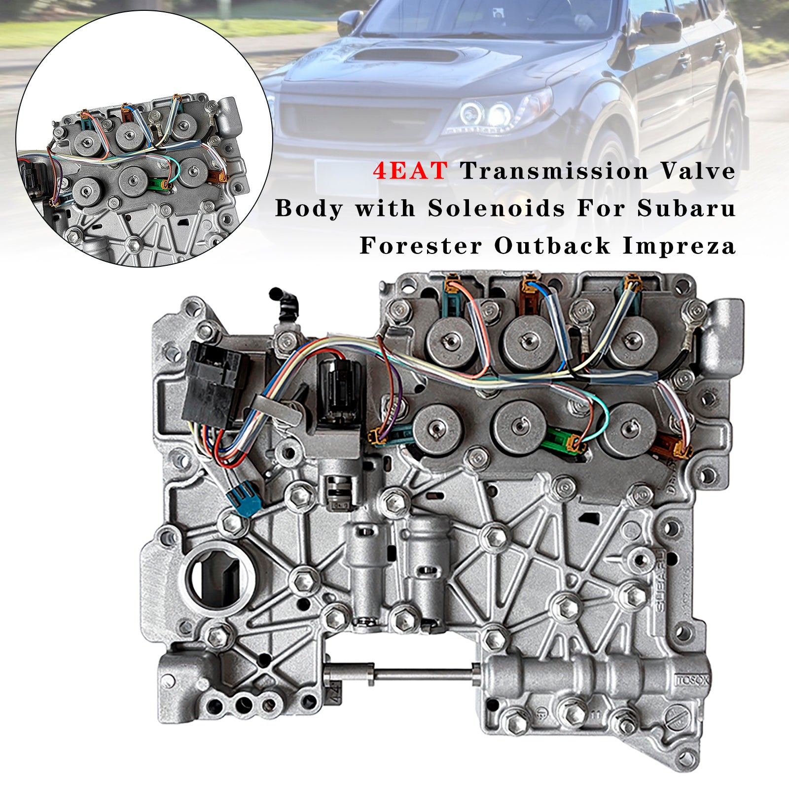 Subaru Forester Outback Impreza 4EAT Transmission Valve Body with Solenoids