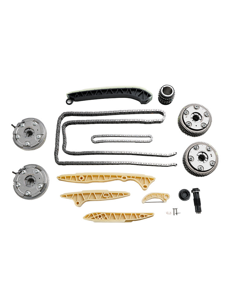 2007 Mercedes-Benz E 350 550 4MaticÂŽ, Base 3.5L - Gas Timing Chain Kit + 4Ă Camshaft Adjusters