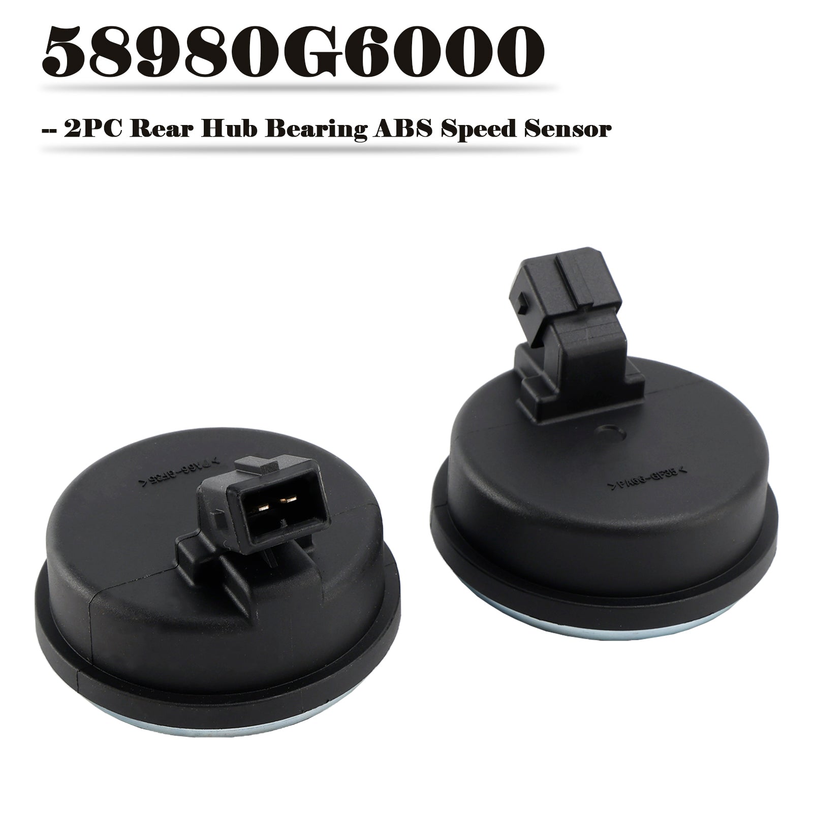 2PC Rear Hub Bearing ABS Speed Sensor for Kia Picanto Moring 2017-20 58980G6000