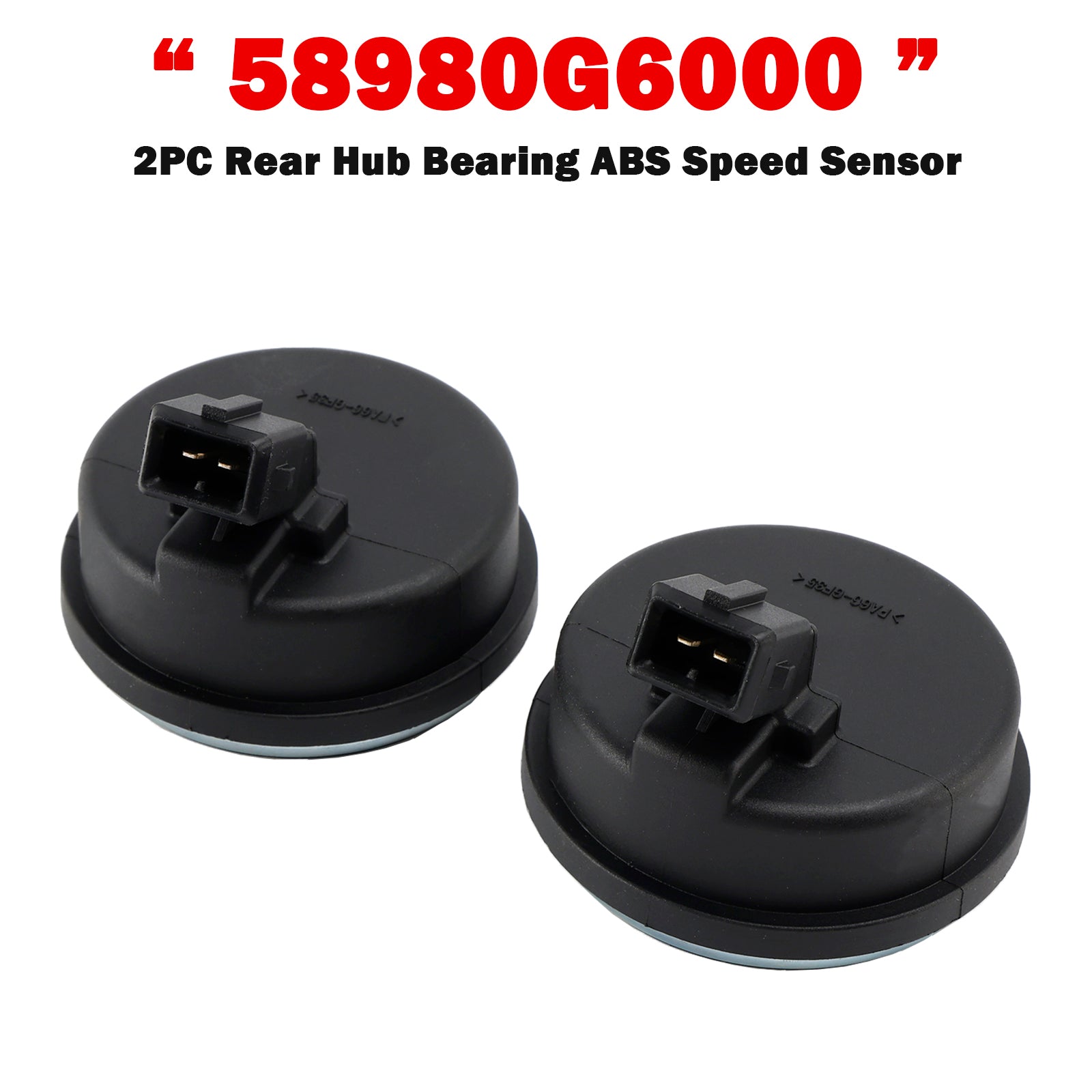 2PC Rear Hub Bearing ABS Speed Sensor for Kia Picanto Moring 2017-20 58980G6000