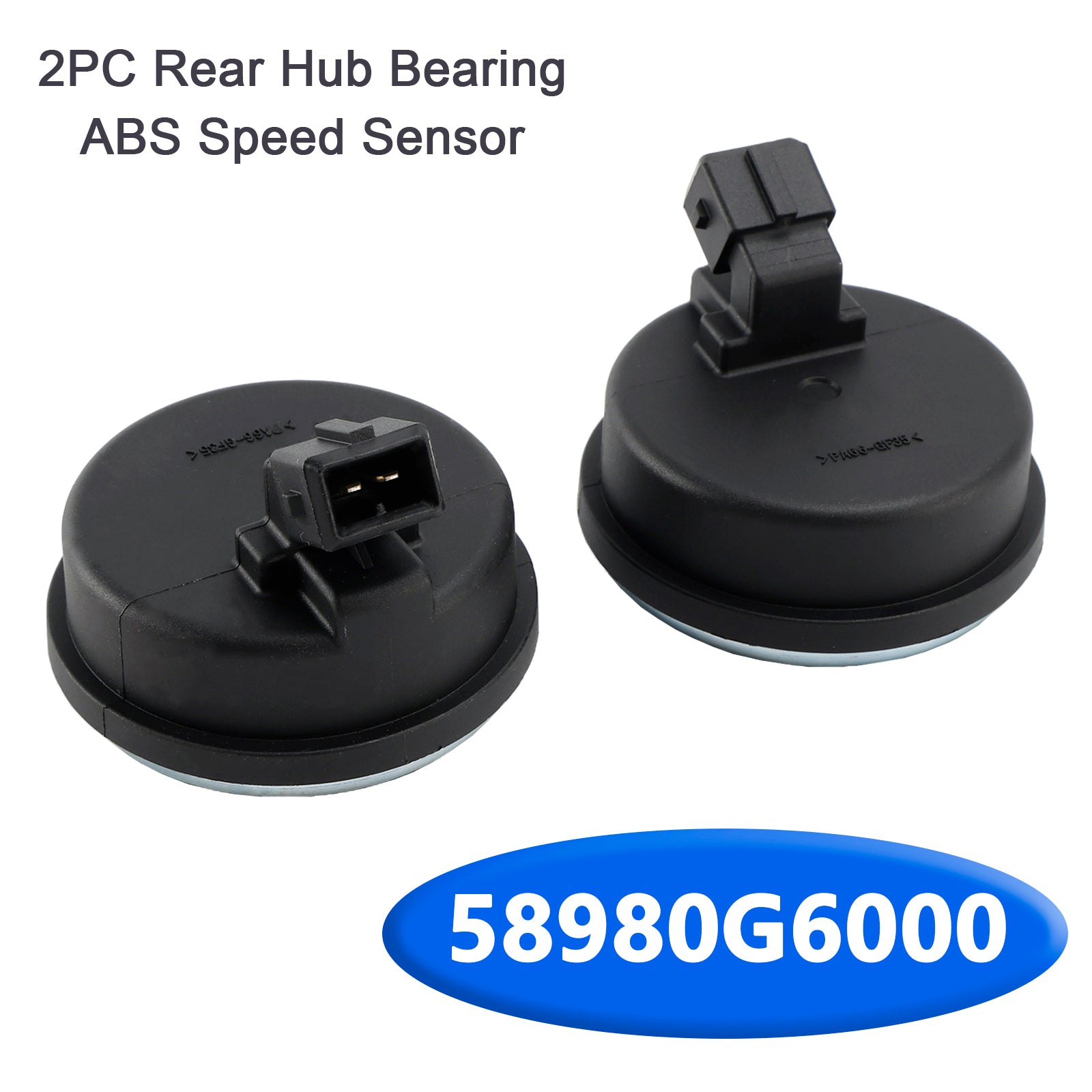 2PC Rear Hub Bearing ABS Speed Sensor for Kia Picanto Moring 2017-20 58980G6000