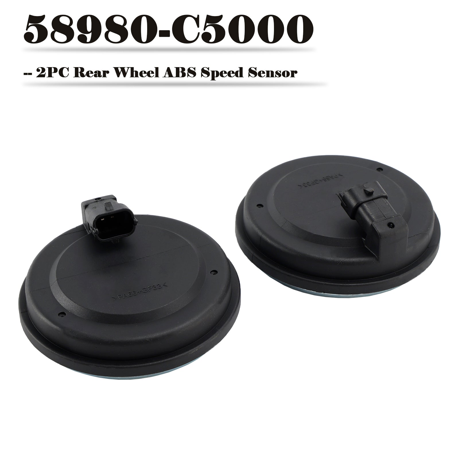 2PC Rear Wheel ABS Speed Sensor for Kia Sorento 2016-2020 58980-C5000