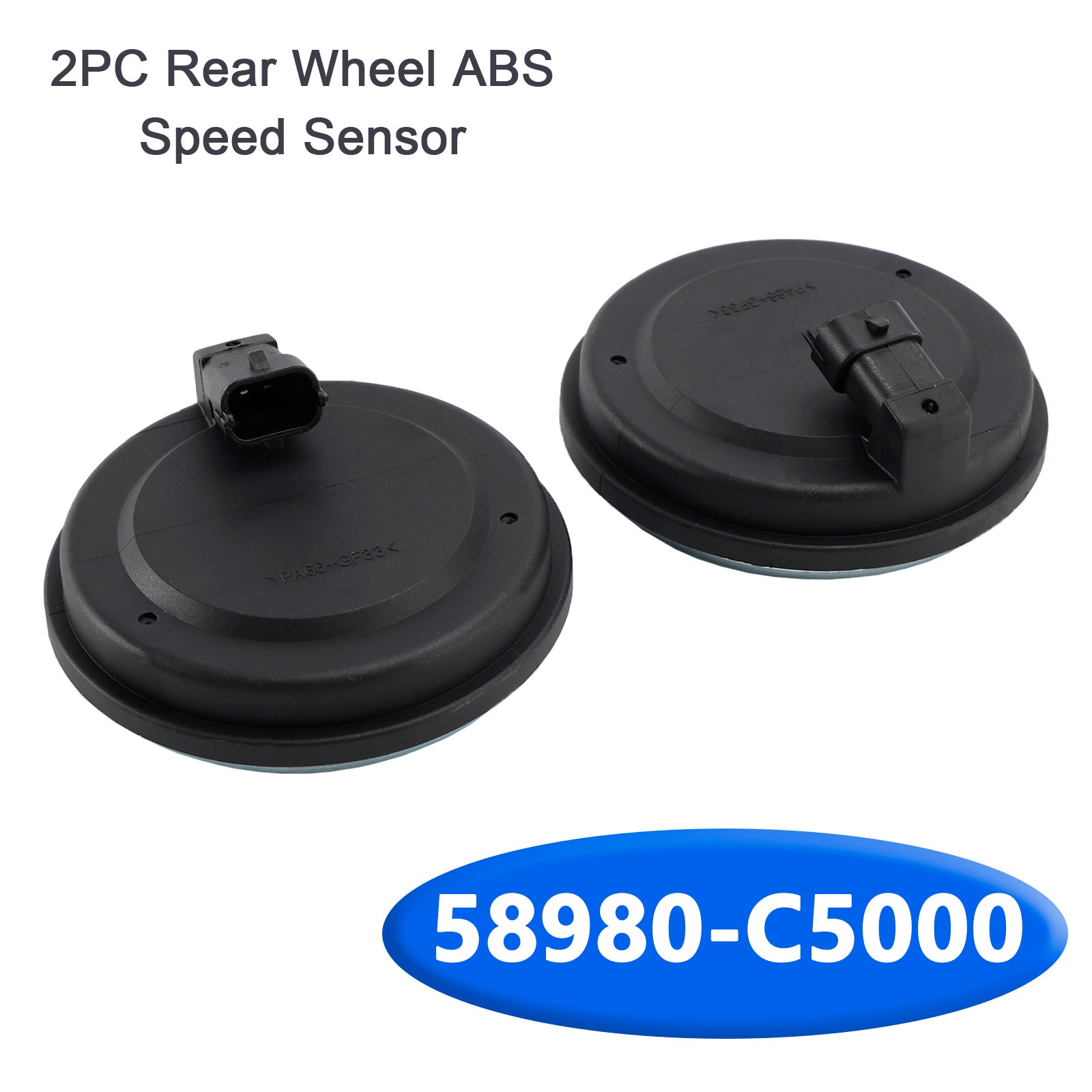 2PC Rear Wheel ABS Speed Sensor for Kia Sorento 2016-2020 58980-C5000