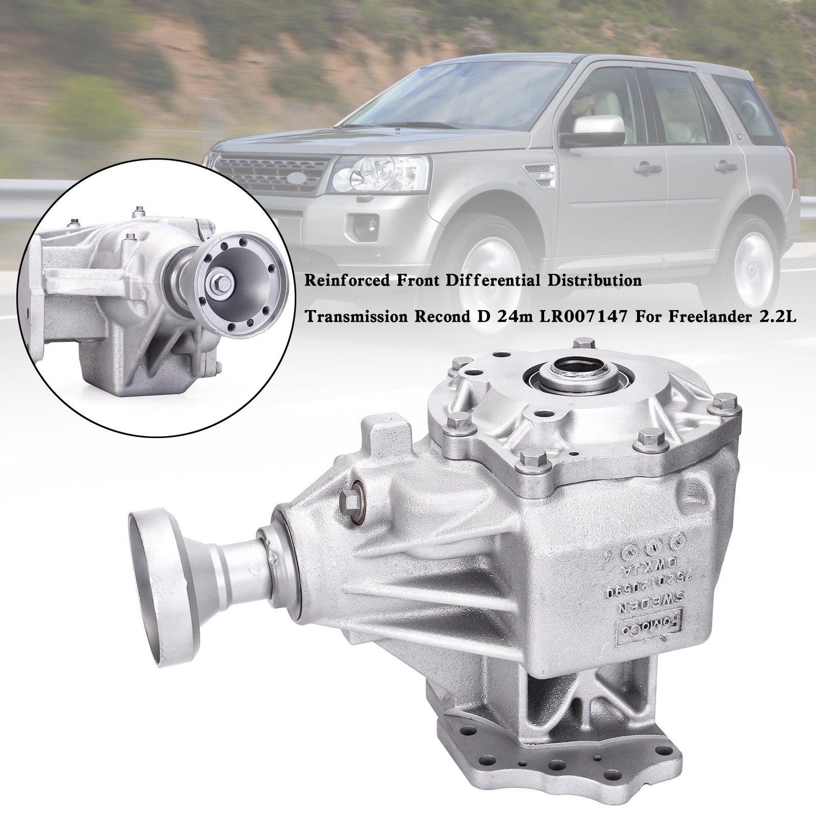 Reinforced Front Differential Distribution Transmission Recond D 24m LR007147 For Freelander 2.2L