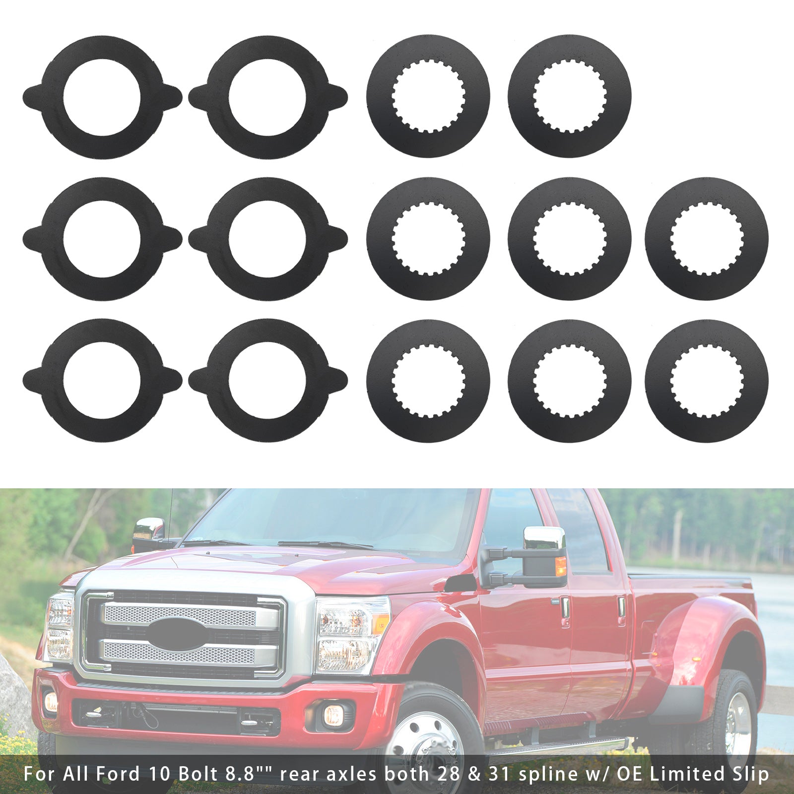 Kit de embreagem POSI de 8,8 polegadas F8.8cpk para Ford